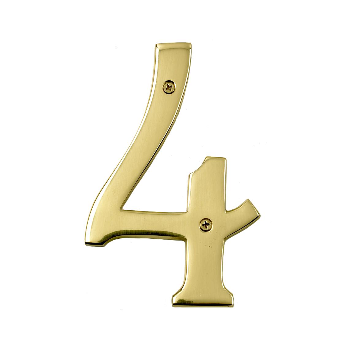 Deluxe 6" / 150mm Solid Brass House Numbers House Sign Front Door Numbers - Picture 6 of 13