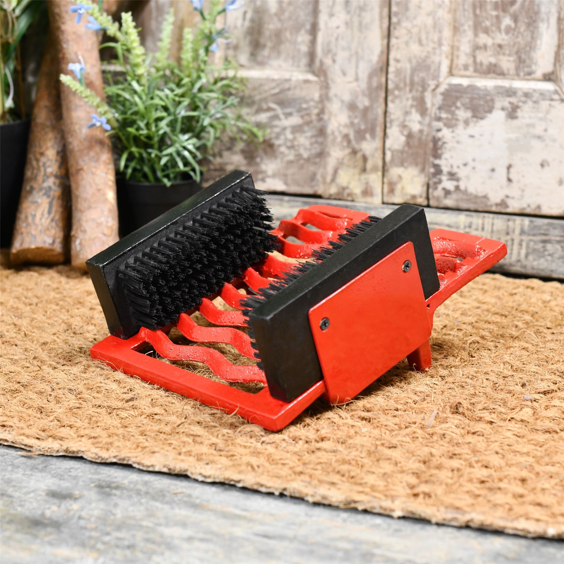 Shoe Accessories Shoes Cast Iron 3 in 1 Boot Brush Boot Jack and Scraper by The Garden Foundry