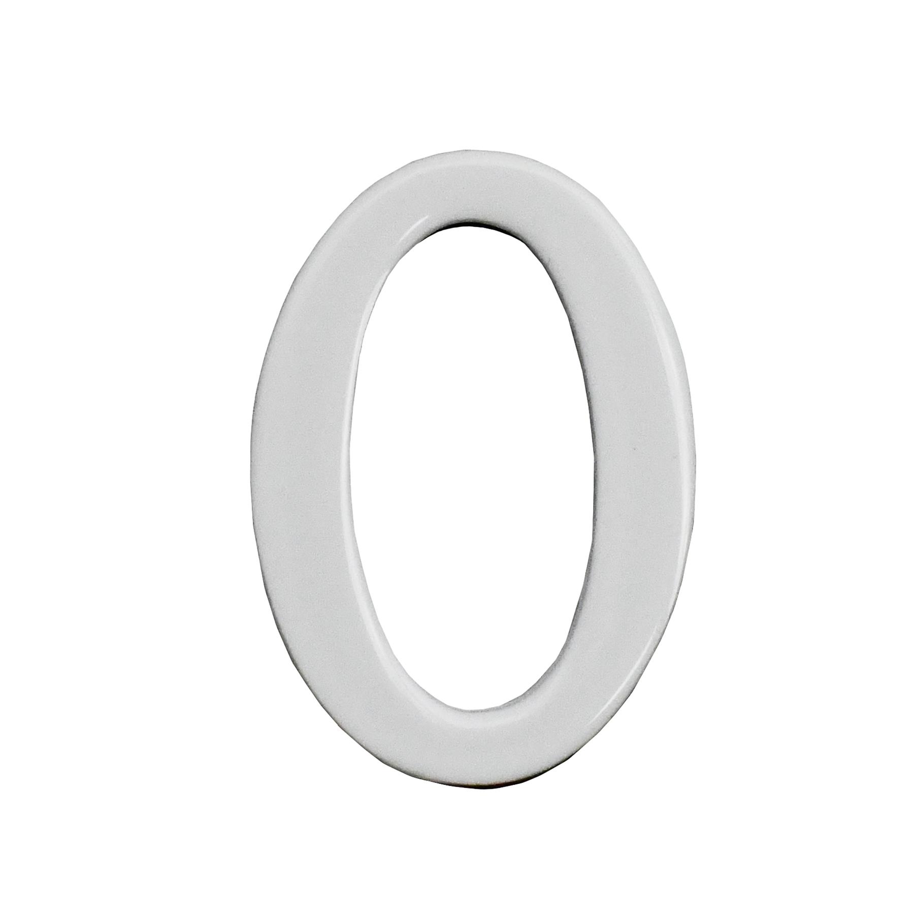 1.5 - 2 Inch Self Adhesive Numbers & Letters Solid Brass White Powder Coated - Picture 17 of 40