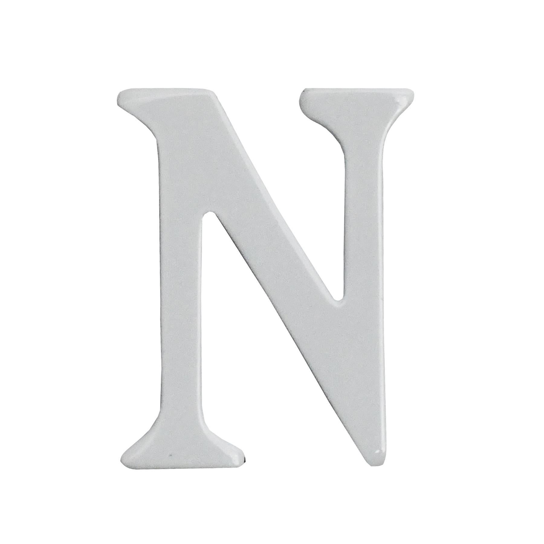 1.5 - 2 Inch Self Adhesive Numbers & Letters Solid Brass White Powder Coated - Picture 16 of 40