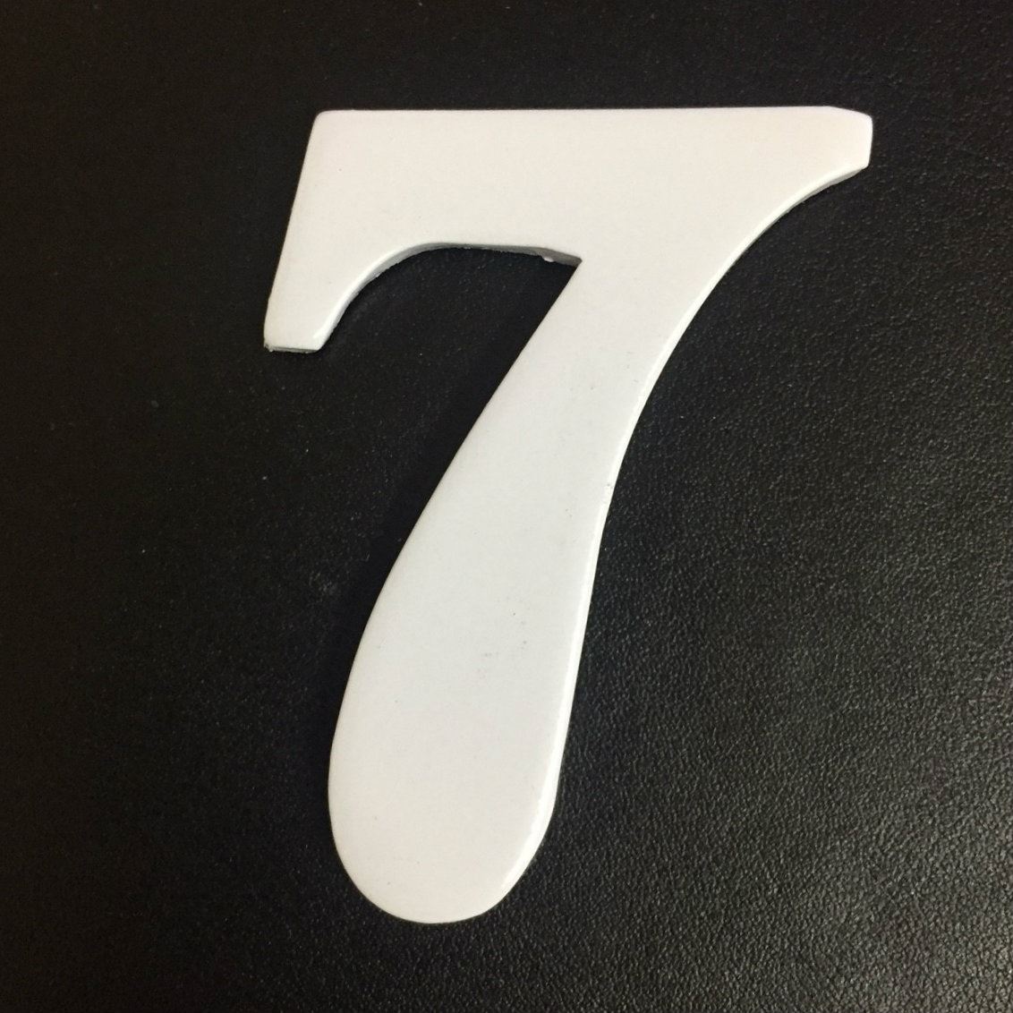 1.5 - 2 Inch Self Adhesive Numbers & Letters Solid Brass White Powder Coated - Picture 38 of 40