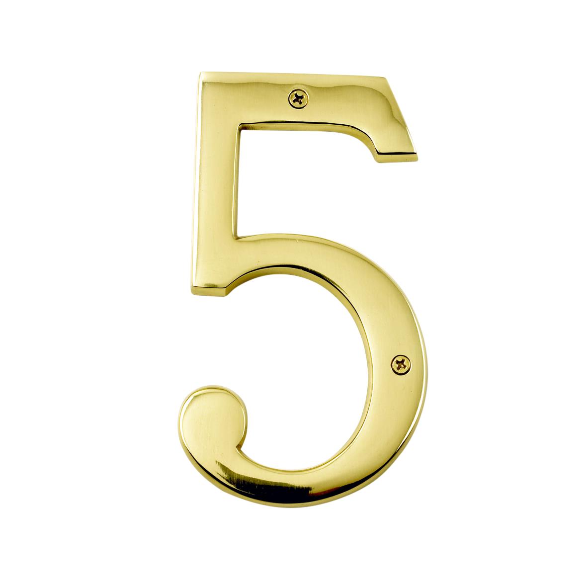 Deluxe 6" / 150mm Solid Brass House Numbers House Sign Front Door Numbers - Picture 7 of 13