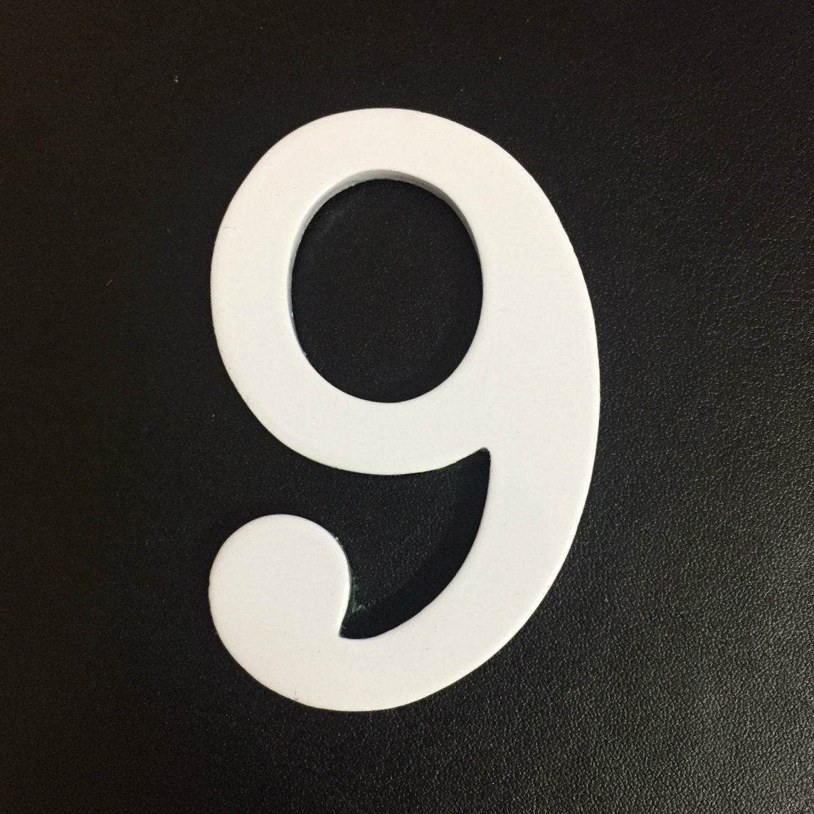 1.5 - 2 Inch Self Adhesive Numbers & Letters Solid Brass White Powder Coated - Picture 40 of 40