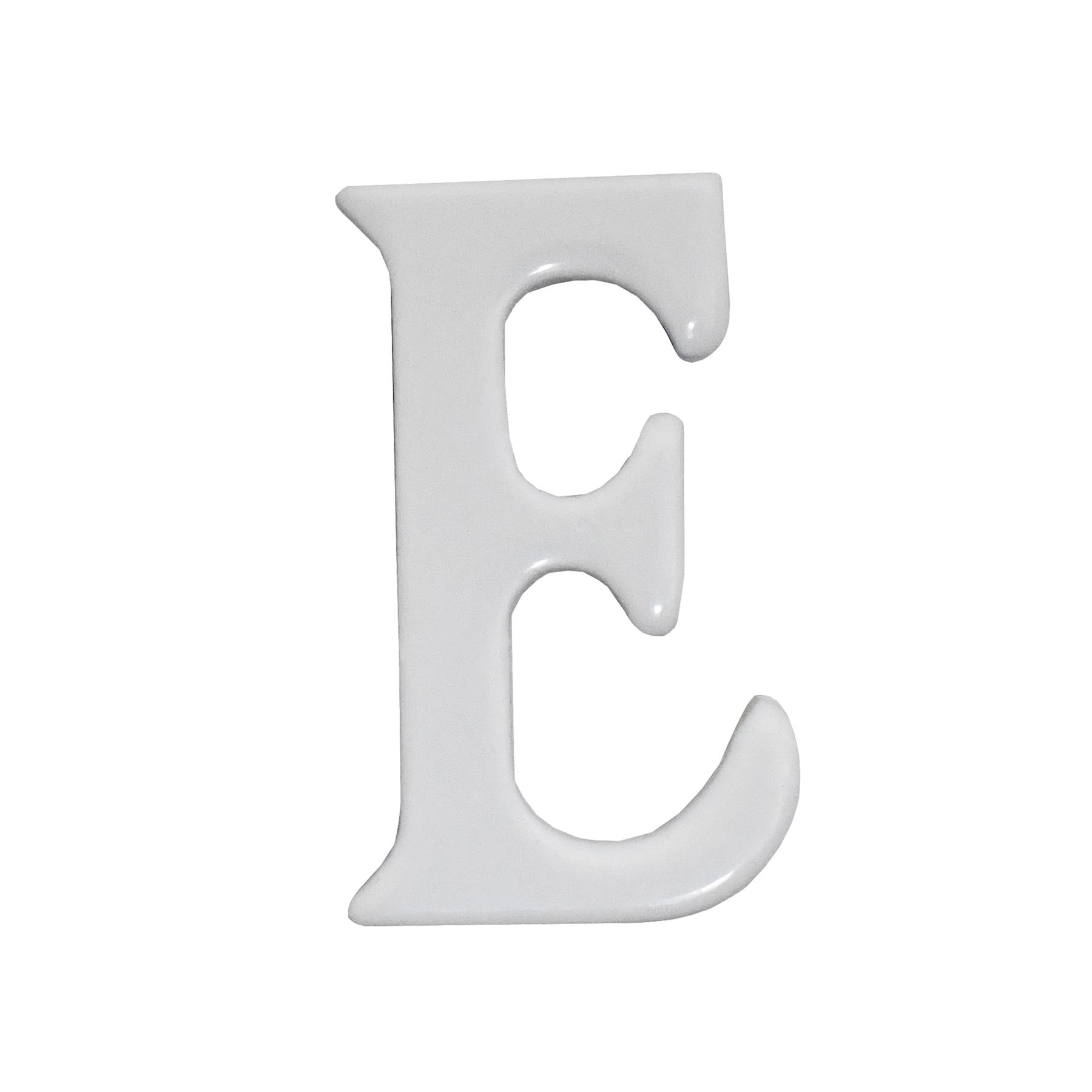 1.5 - 2 Inch Self Adhesive Numbers & Letters Solid Brass White Powder Coated - Picture 7 of 40