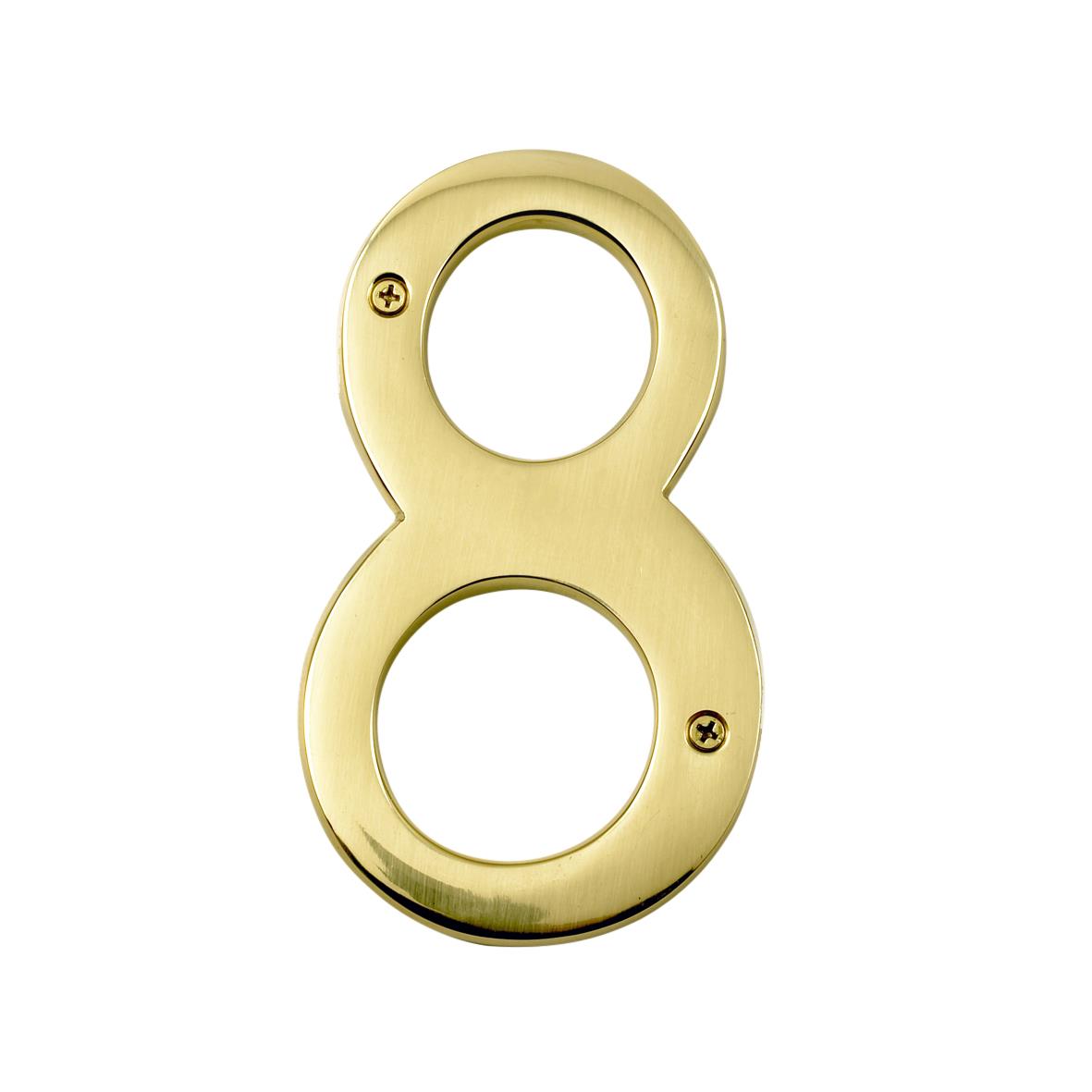 Deluxe 6" / 150mm Solid Brass House Numbers House Sign Front Door Numbers - Picture 11 of 13