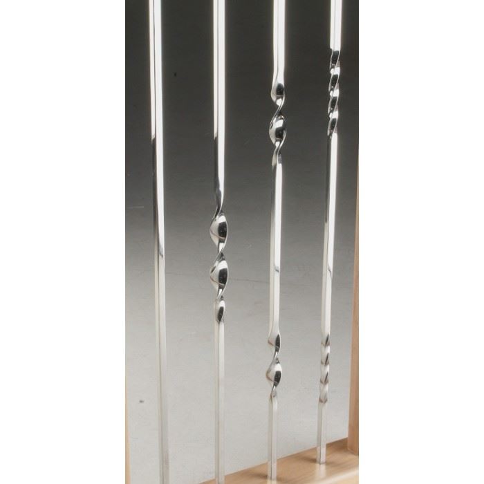 Bright Chrome Stair Spindles For Landings And Stairs Multiple