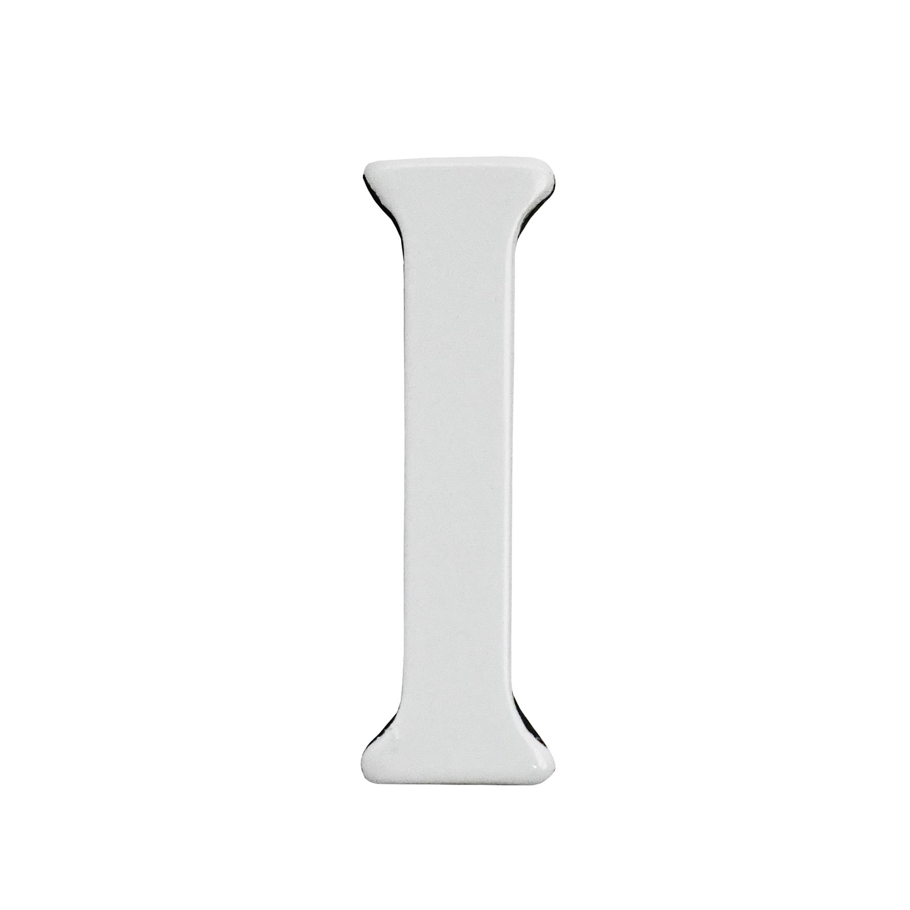 1.5 - 2 Inch Self Adhesive Numbers & Letters Solid Brass White Powder Coated - Picture 11 of 40