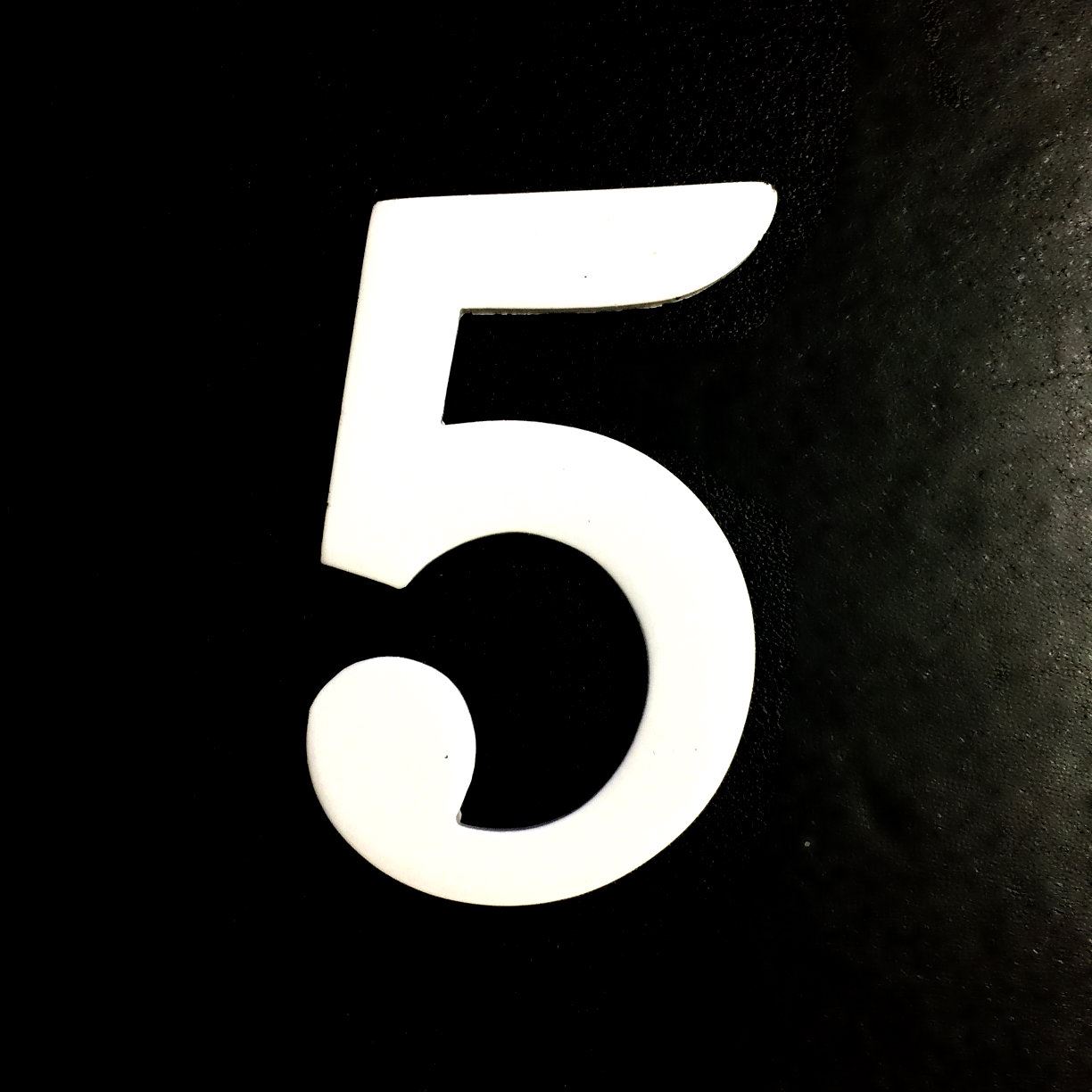1.5 - 2 Inch Self Adhesive Numbers & Letters Solid Brass White Powder Coated - Picture 36 of 40
