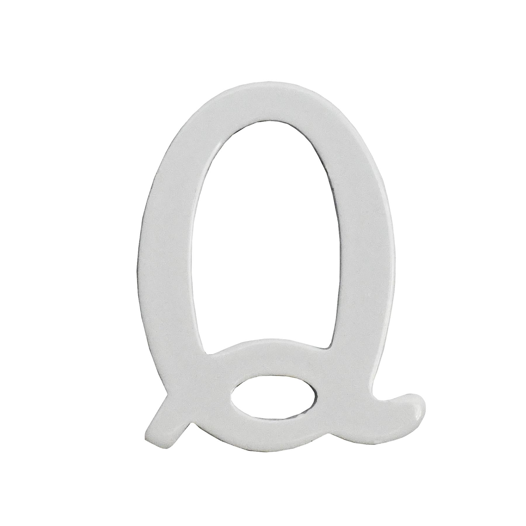 1.5 - 2 Inch Self Adhesive Numbers & Letters Solid Brass White Powder Coated - Picture 19 of 40