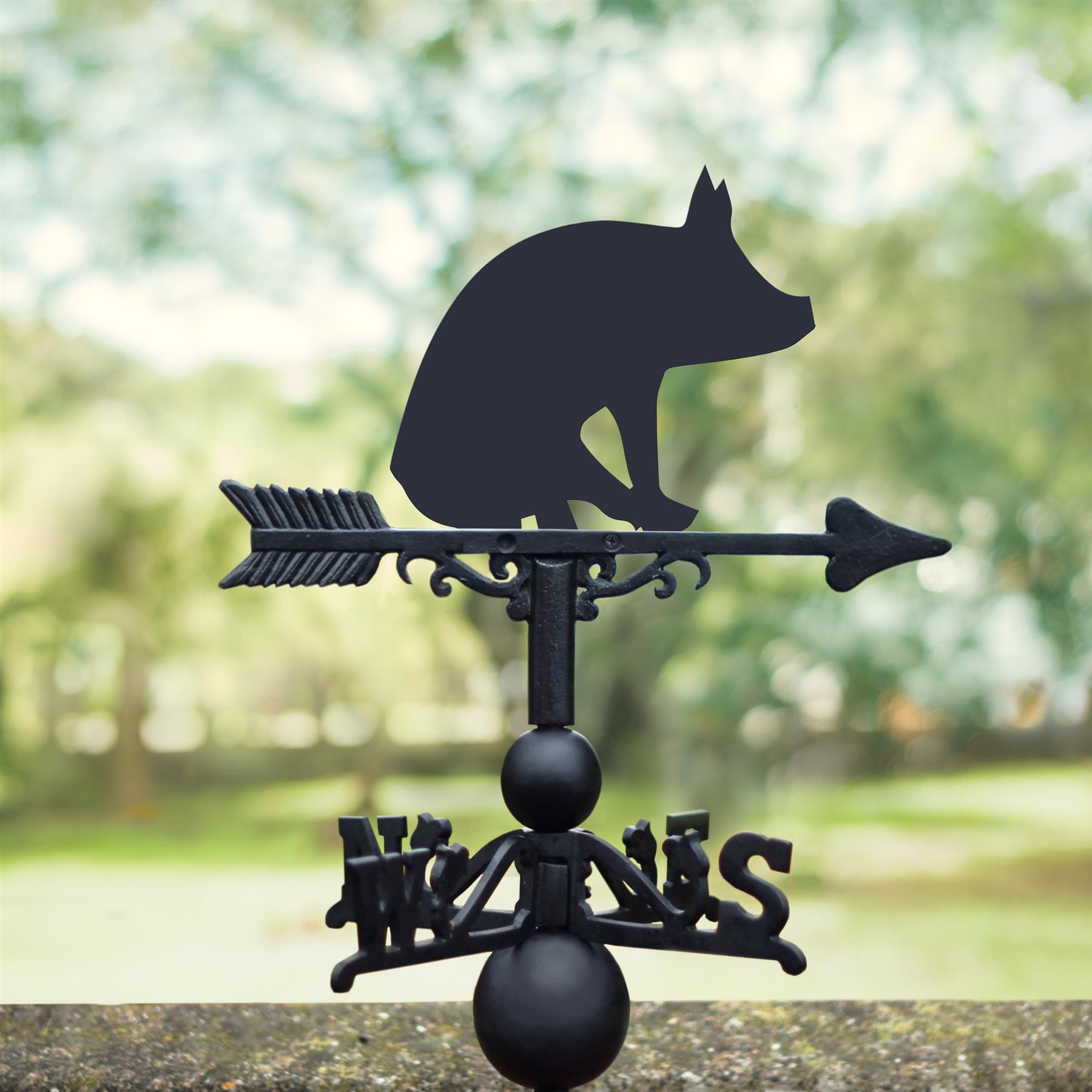 Montague Metal Products 32-Inch Weathervane with Color Pig Ornament