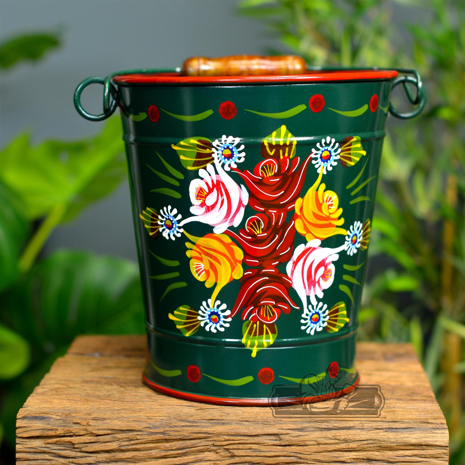 Large Buckets Narrowboat Hand Painted - Picture 13 of 17