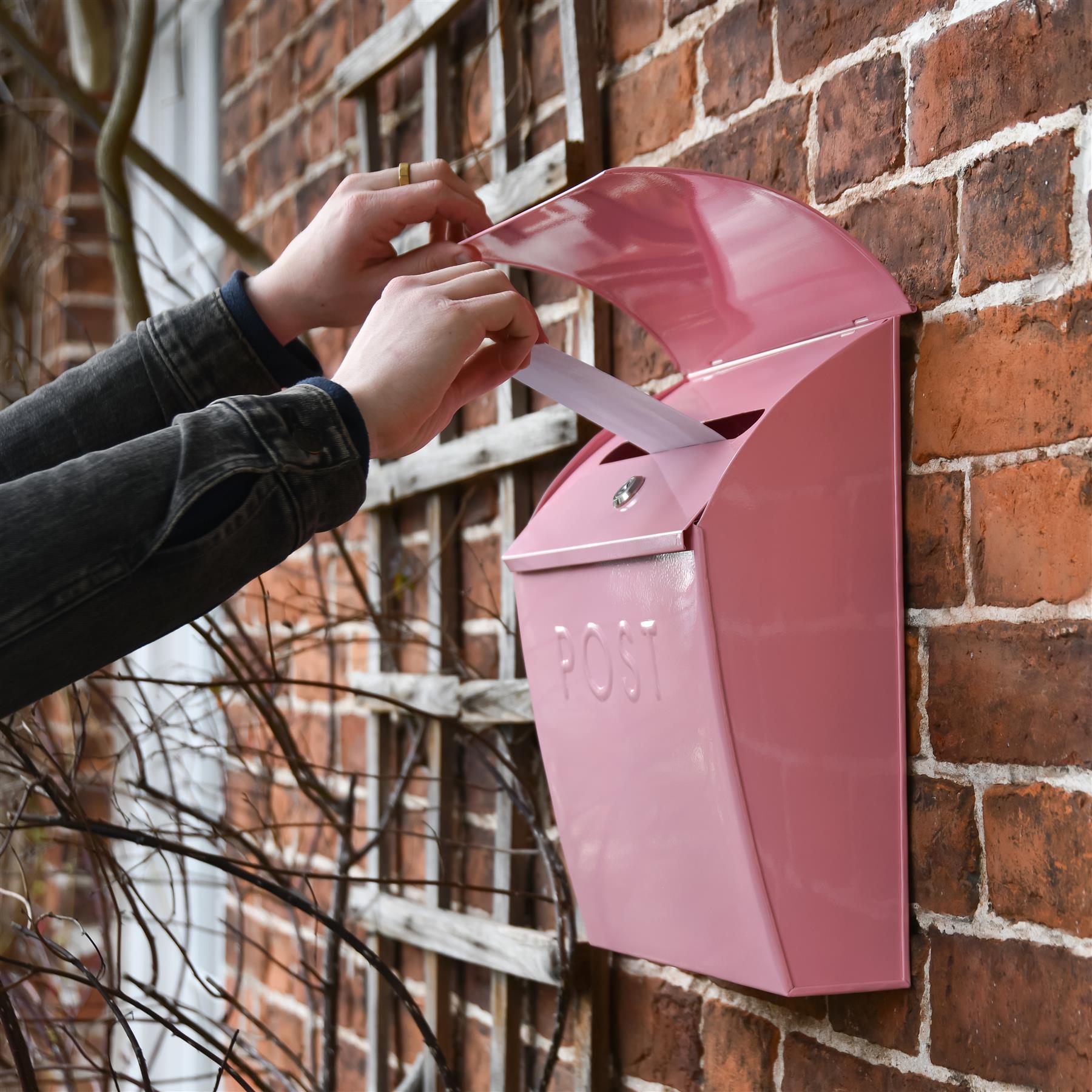Lockable Wall Mounted Post Parcel Box - Secure Mail Letter Box - Picture 15 of 18