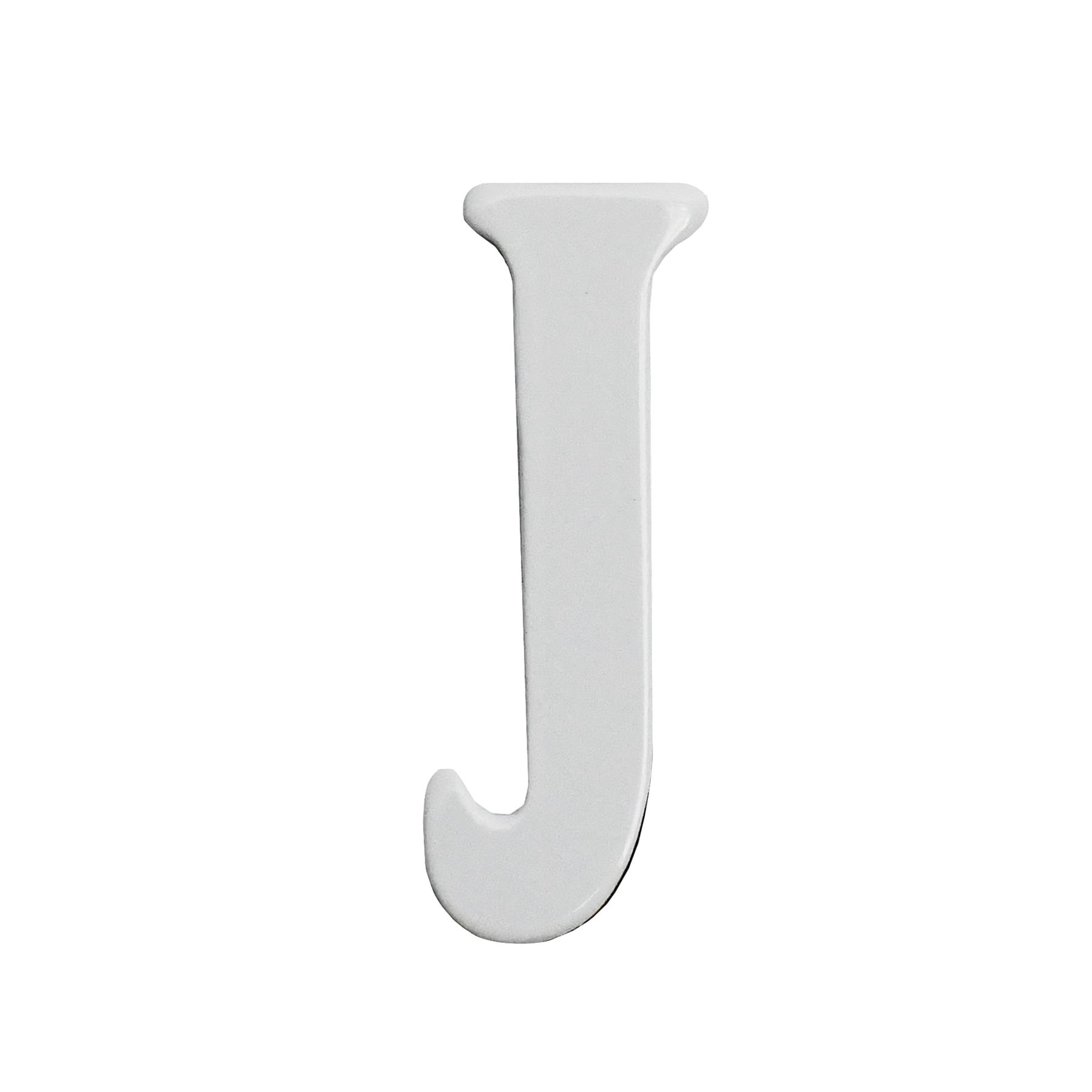1.5 - 2 Inch Self Adhesive Numbers & Letters Solid Brass White Powder Coated - Picture 12 of 40