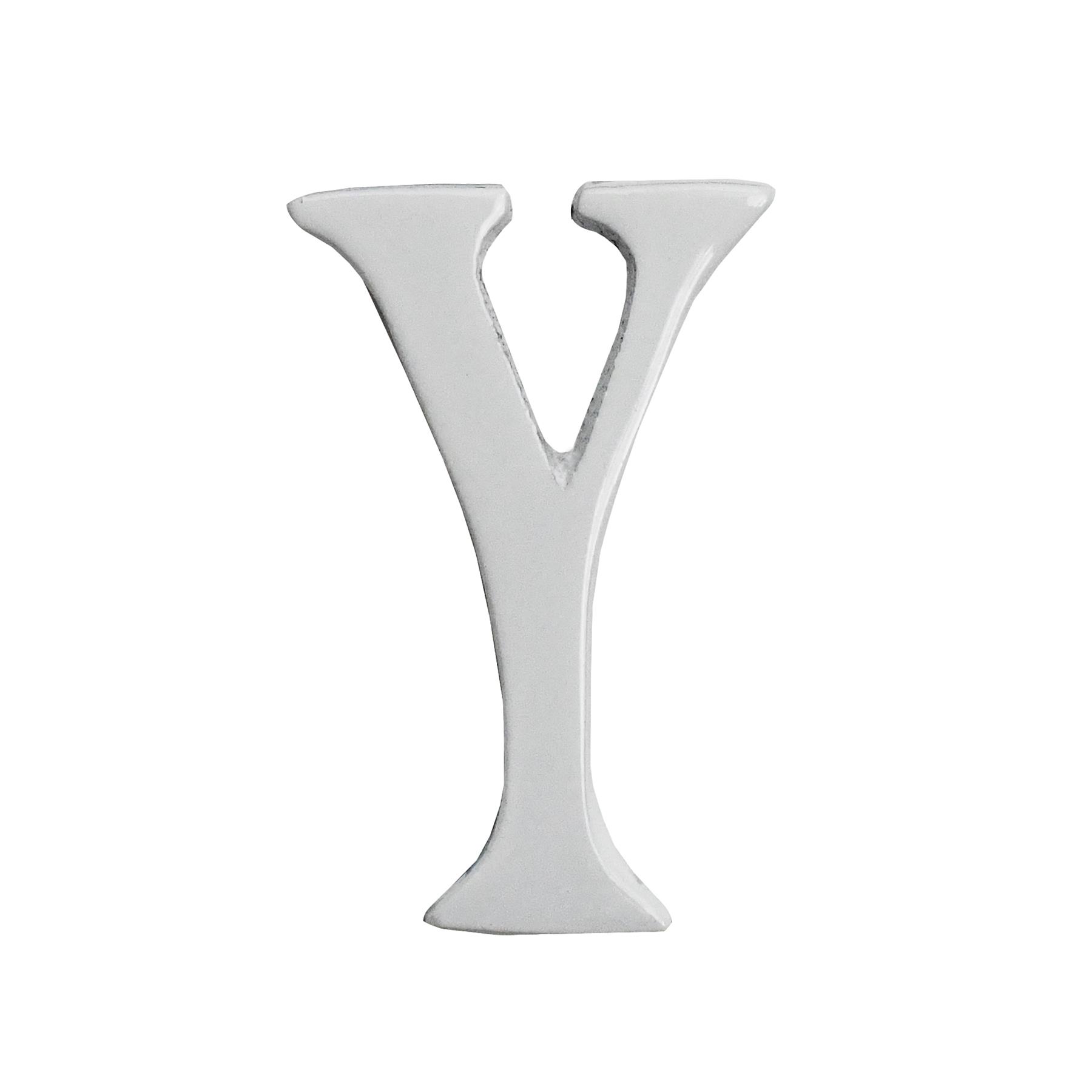 1.5 - 2 Inch Self Adhesive Numbers & Letters Solid Brass White Powder Coated - Picture 27 of 40