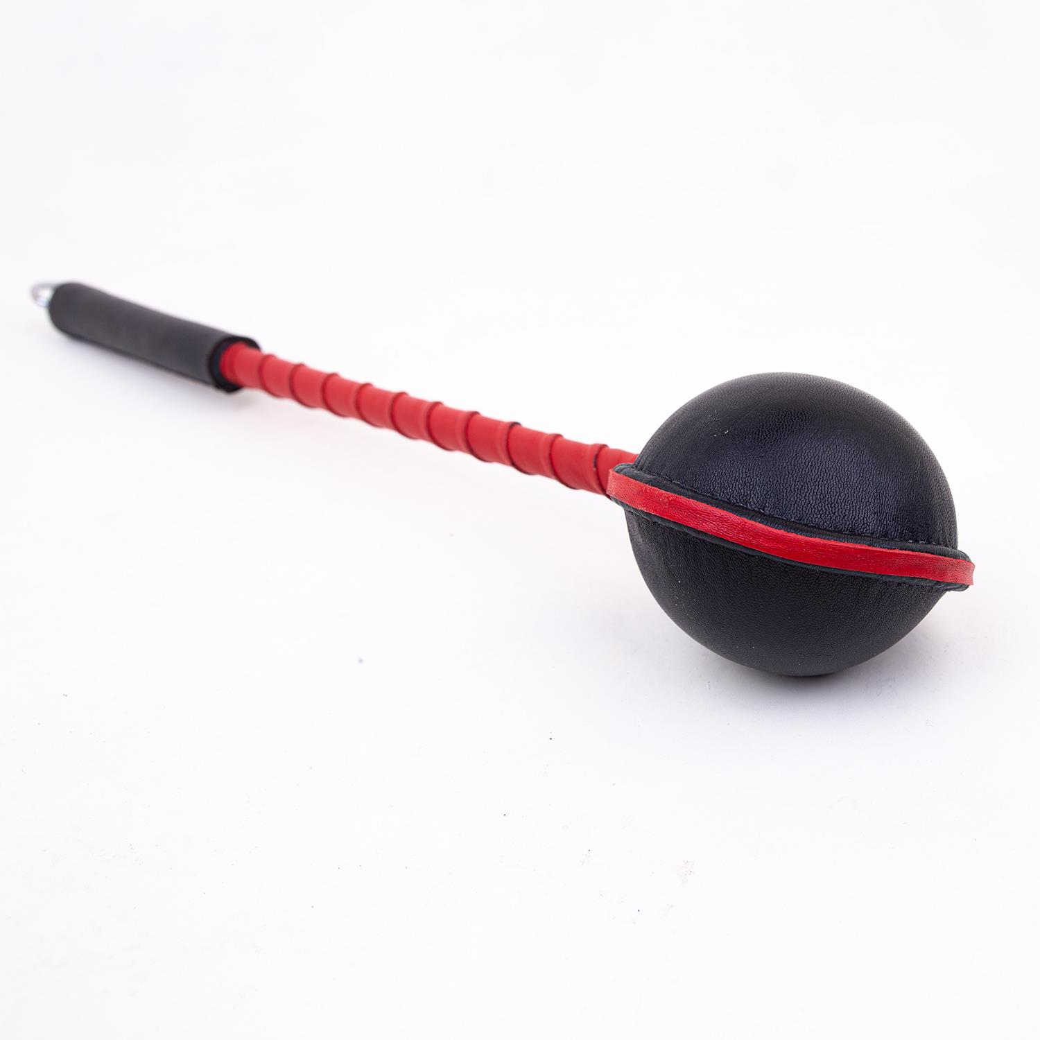 The Orb - Leather Ballbusting Paddle, Black & Red, BDSM Toy | eBay UK