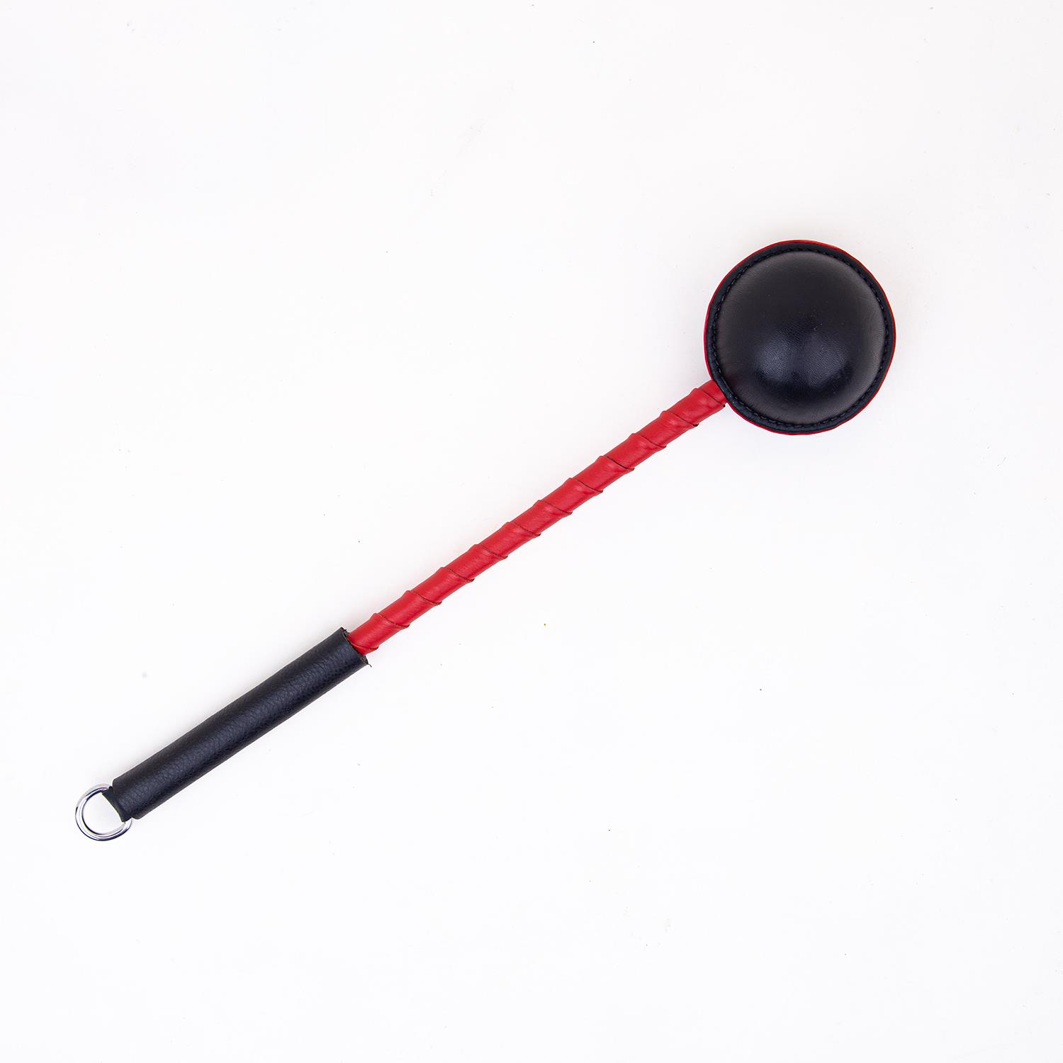The Orb - Leather Ballbusting Paddle, Black & Red, BDSM Toy | eBay UK