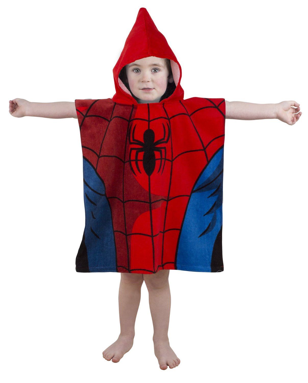 Childrens Character Hooded Ponchos Swimming Beach Bath Hooded Poncho