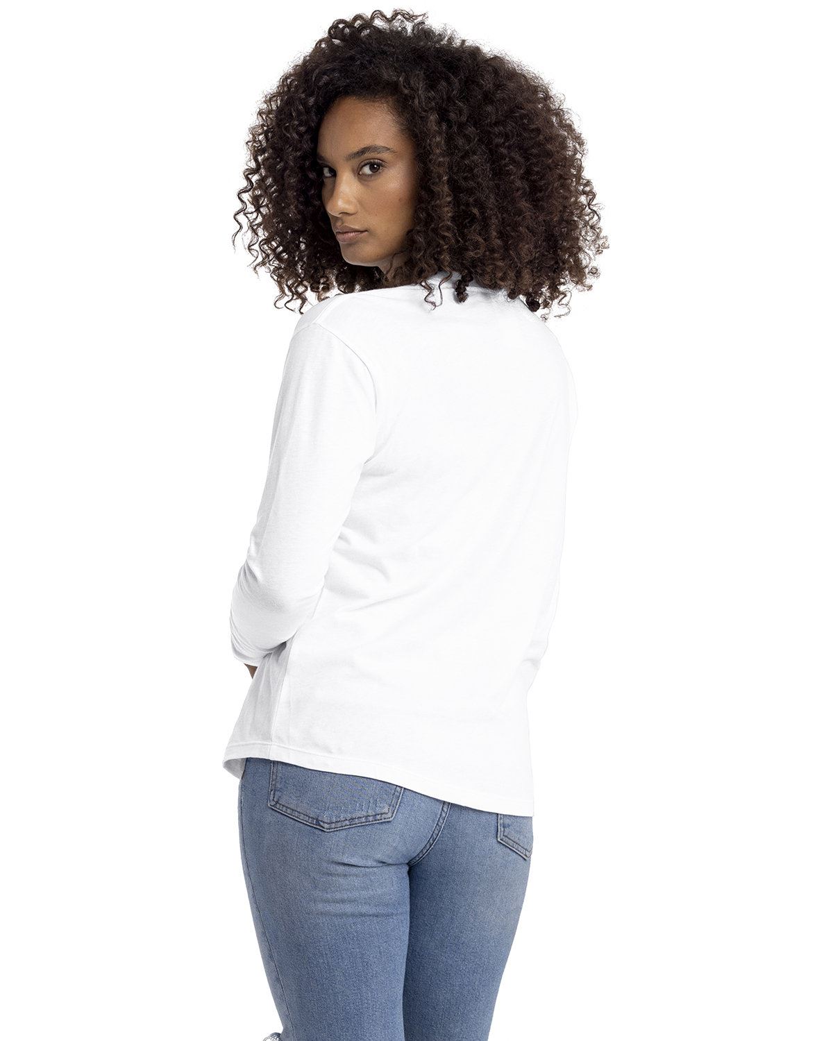 Next Level Apparel Ladies Ring-Spun Cotton Relaxed Long Sleeve T-Shirt 3911NL - Picture 19 of 20