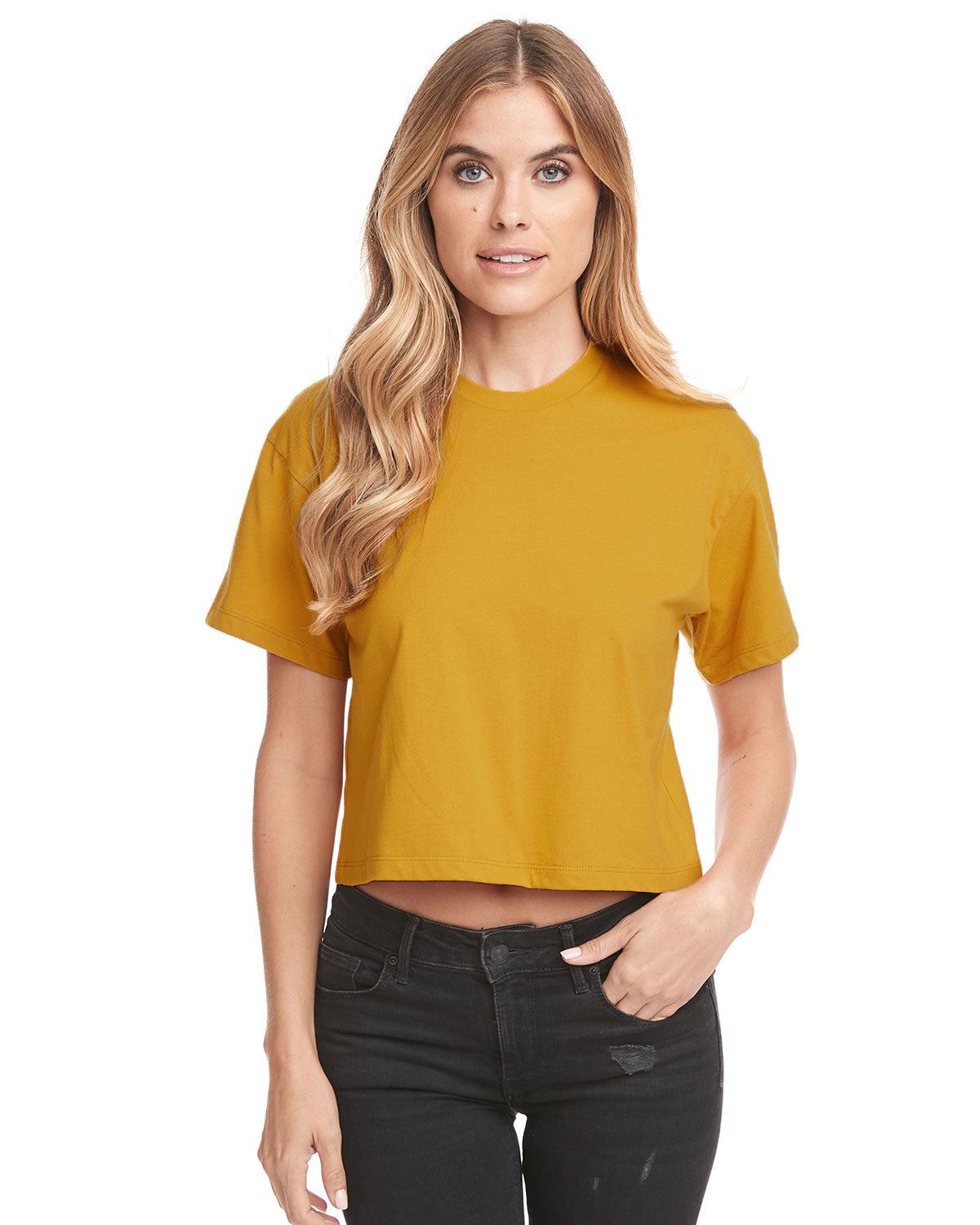 Next Level Women's Relaxed Fit  Ideal Crop T-Shirt 1580NL - Picture 3 of 11