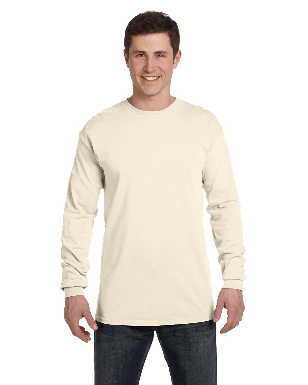Comfort Colors Mens T-Shirt Long Sleeve Garment Dyed Preshrunk Tee C6014 - Picture 33 of 70