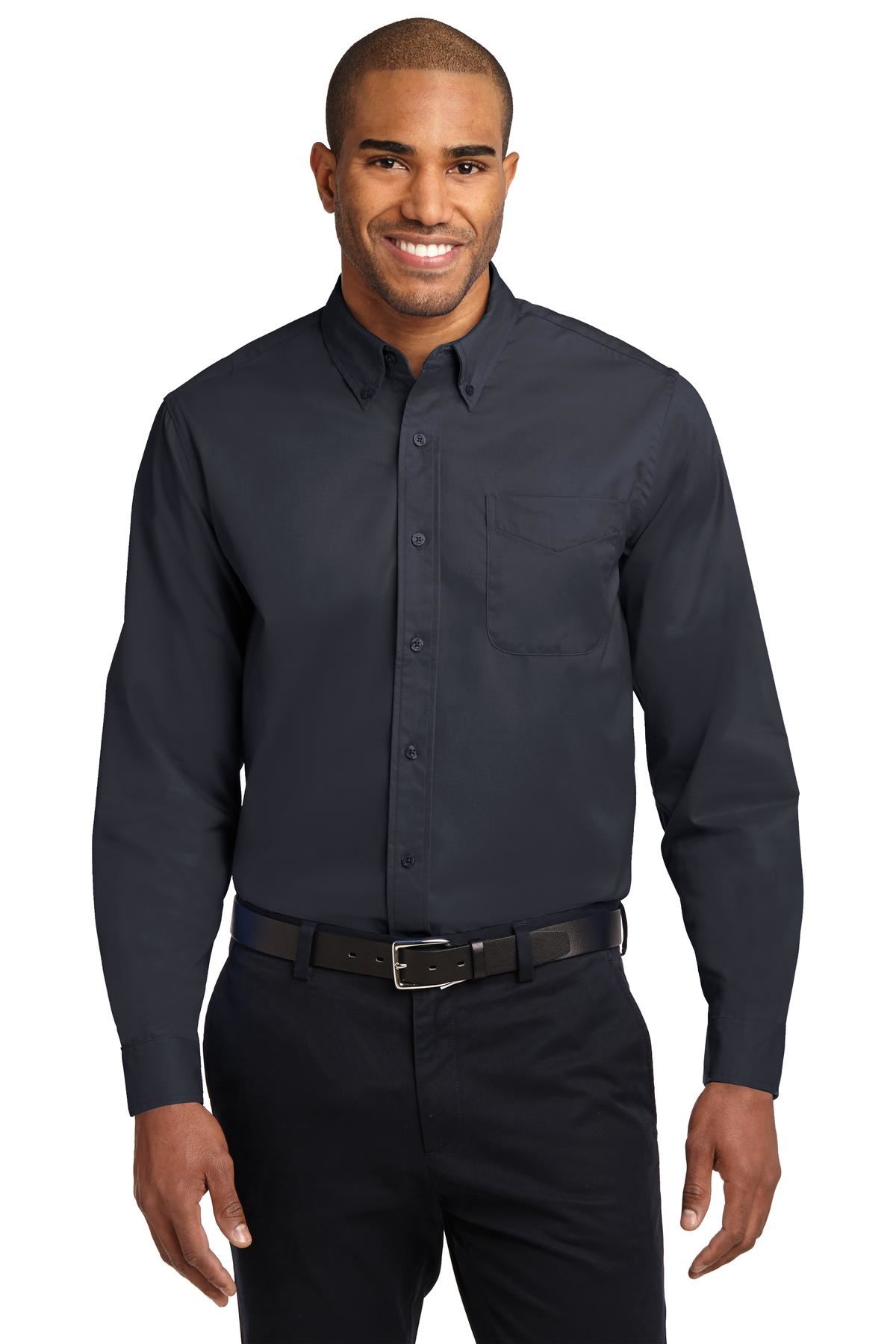 Port Authority Long Sleeve Button Down collar Easy Care Shirt S608 - Picture 10 of 51