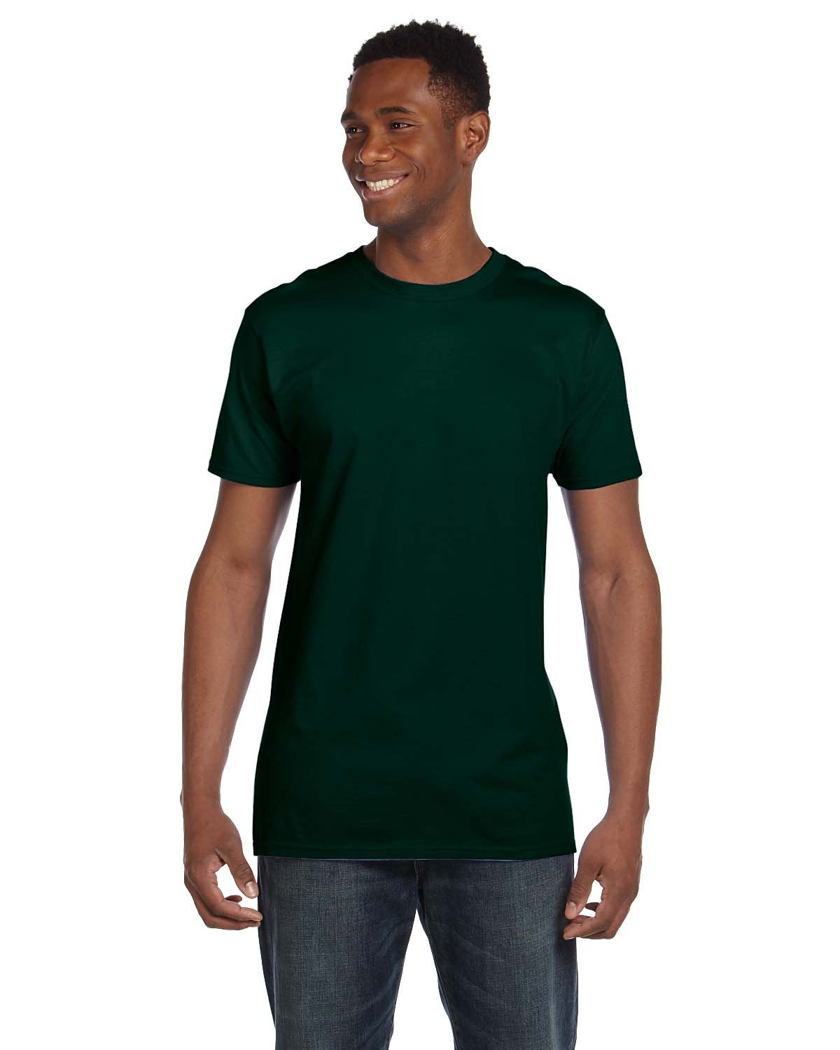 Hanes Mens T-Shirt Ringspun Cotton 4.5 oz Light Weight S-3XL M-4980 - Picture 12 of 49