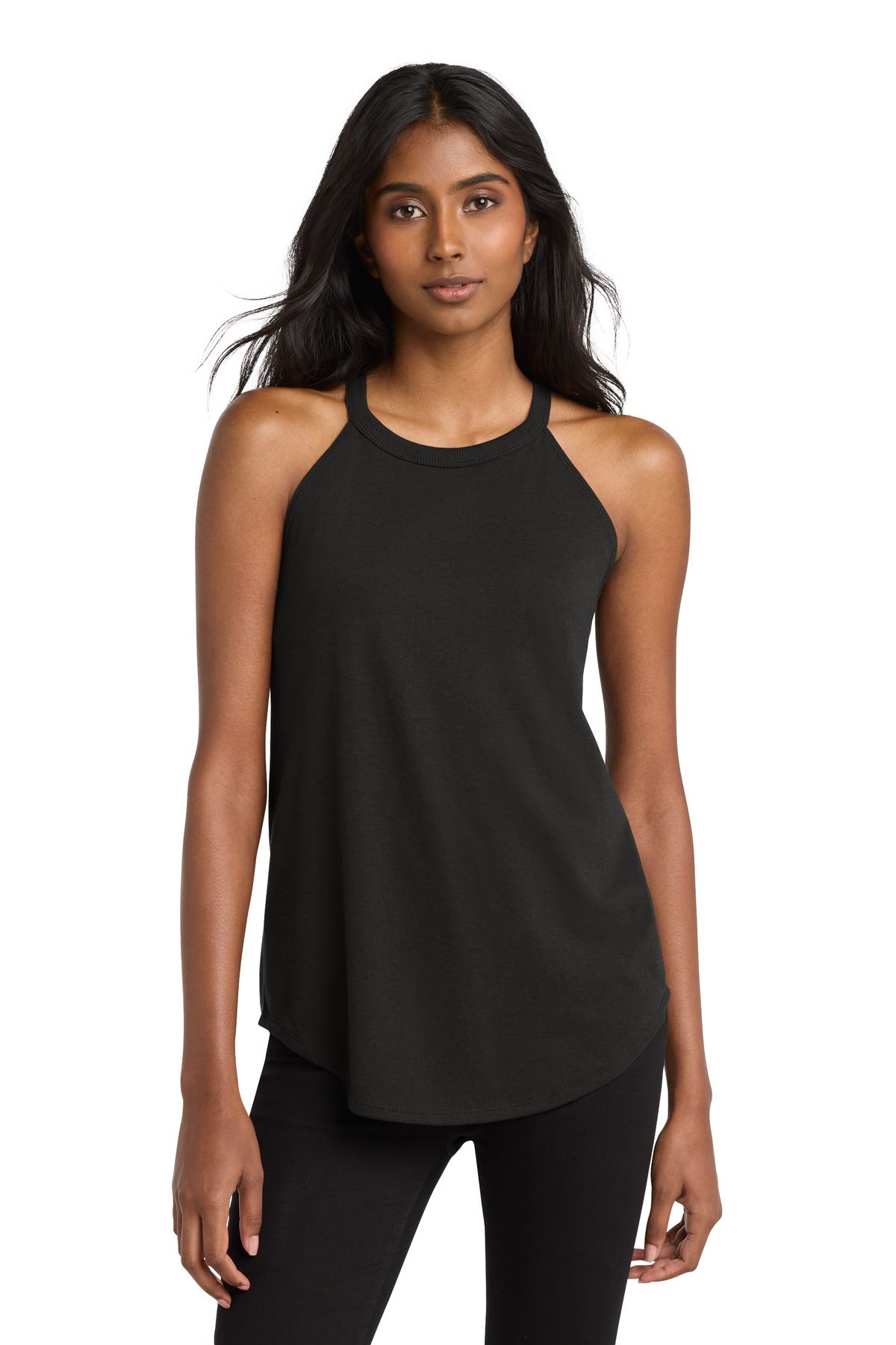 District Women’s Perfect Tri Rocker Tank. DT137L
