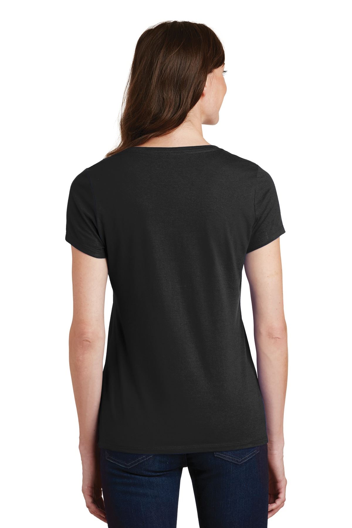Port & Company Women's Short Sleeve V-Neck Fan Favorite T-Shirt LPC450V - Picture 25 of 43