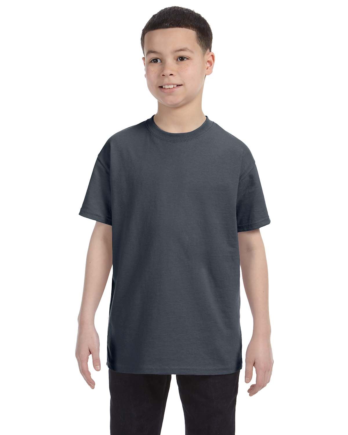 Gildan Youth Short Sleeves Heavy Cotton 5.3 oz XS-XL T-Shirt MG500B - Picture 12 of 31