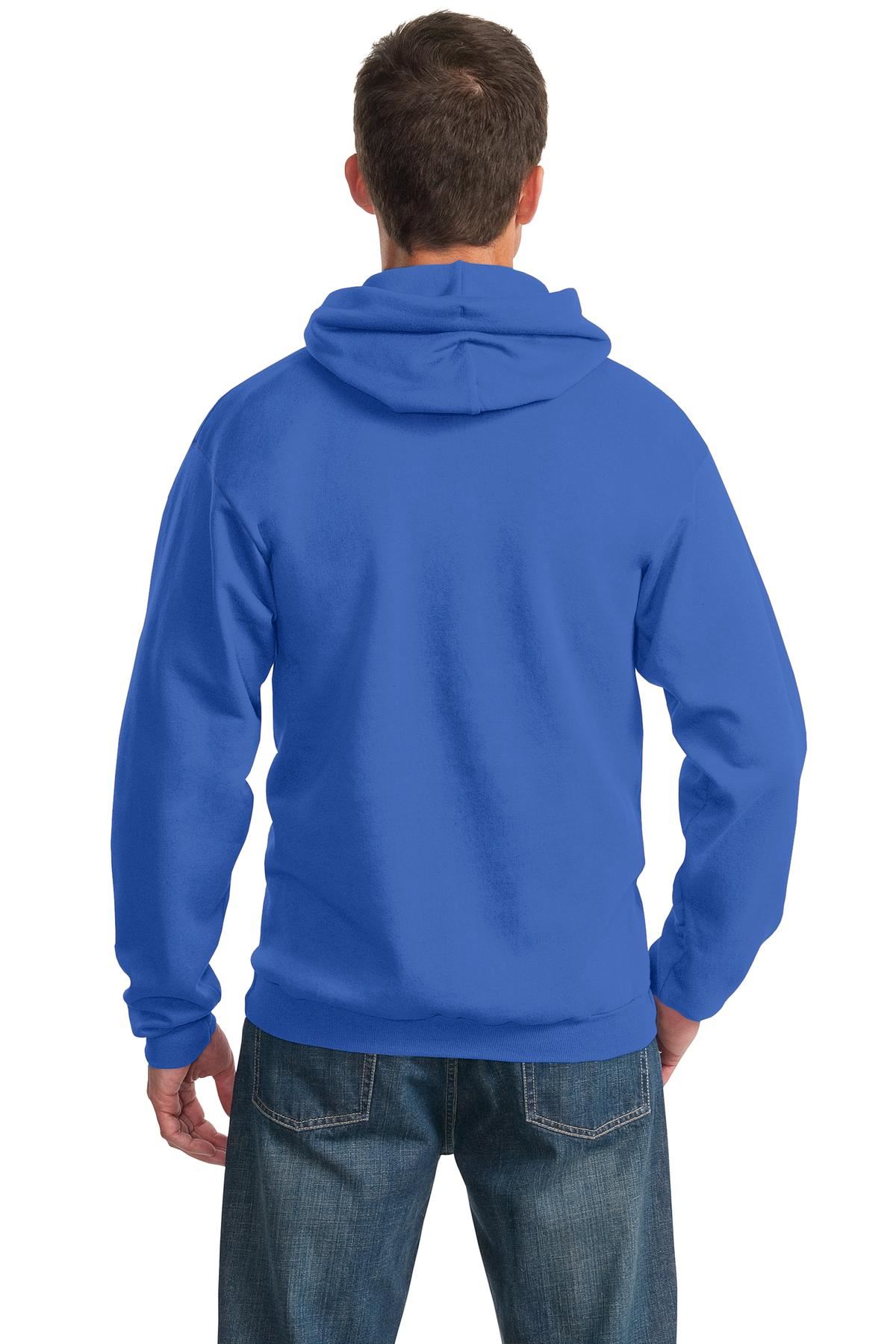 Port & Company 9oz Mens Pullover Hooded Sweatshirt Front Pockets PC90H - Picture 35 of 41