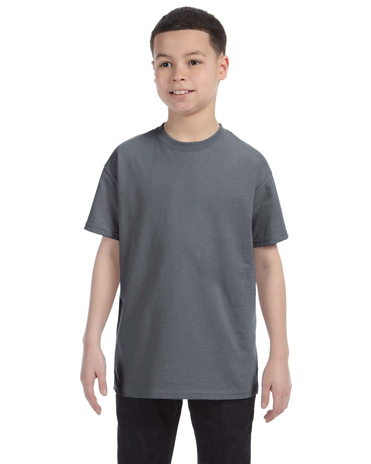 Gildan Youth Short Sleeves Heavy Cotton 5.3 oz XS-XL T-Shirt MG500B - Picture 7 of 31