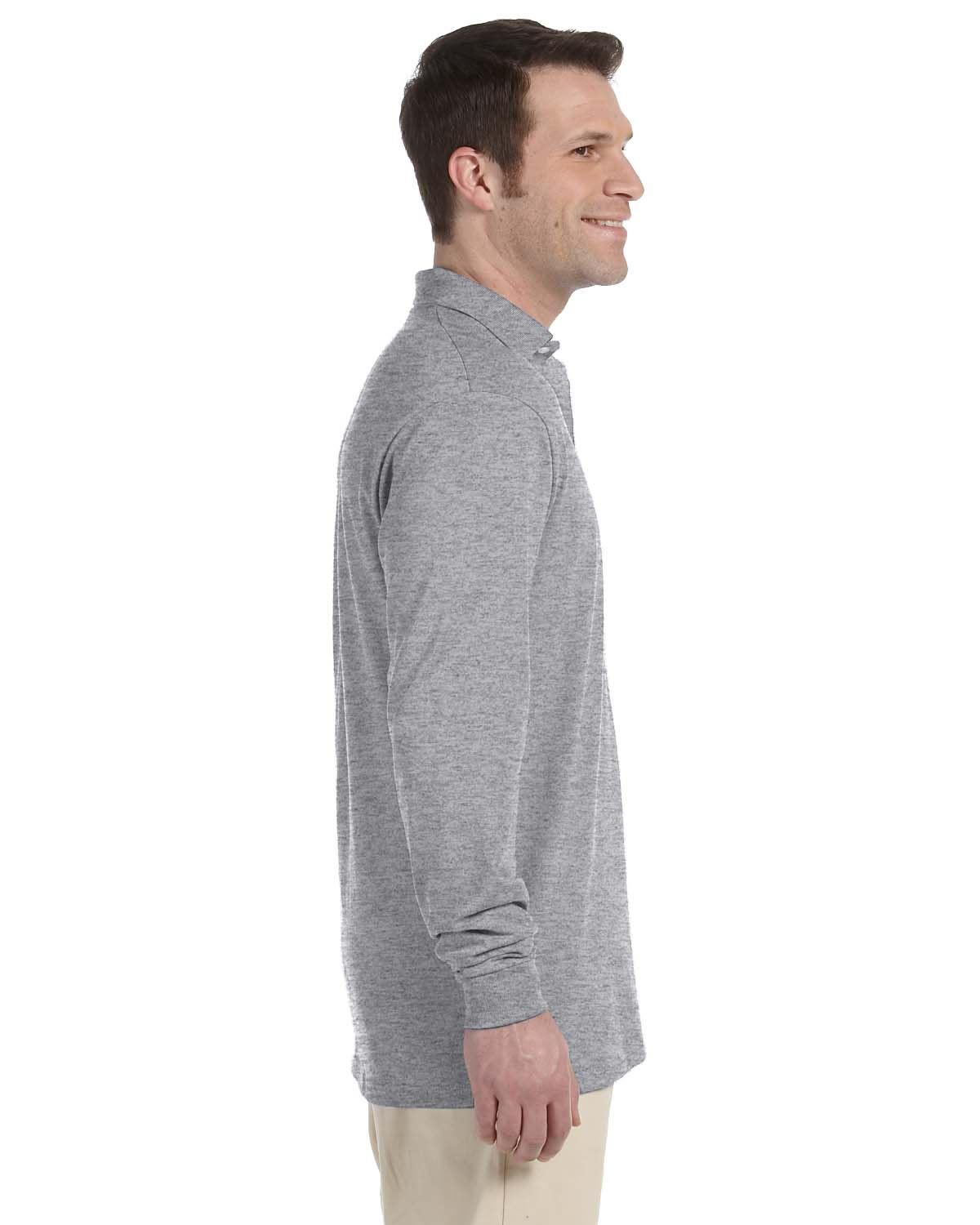 Jerzees Mens Spotshield Long Sleeve Jersey Polo Shirt 437ML - Picture 13 of 22