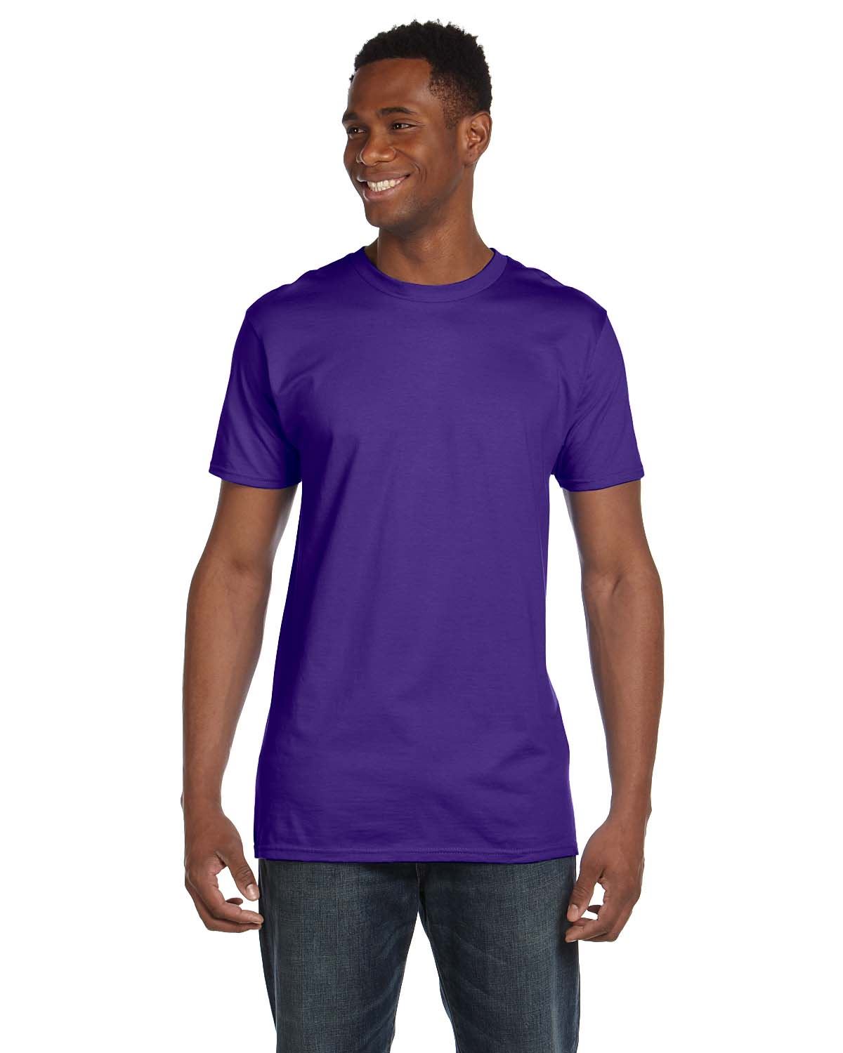 Hanes Mens T-Shirt Ringspun Cotton 4.5 oz Light Weight S-3XL M-4980 - Picture 41 of 49