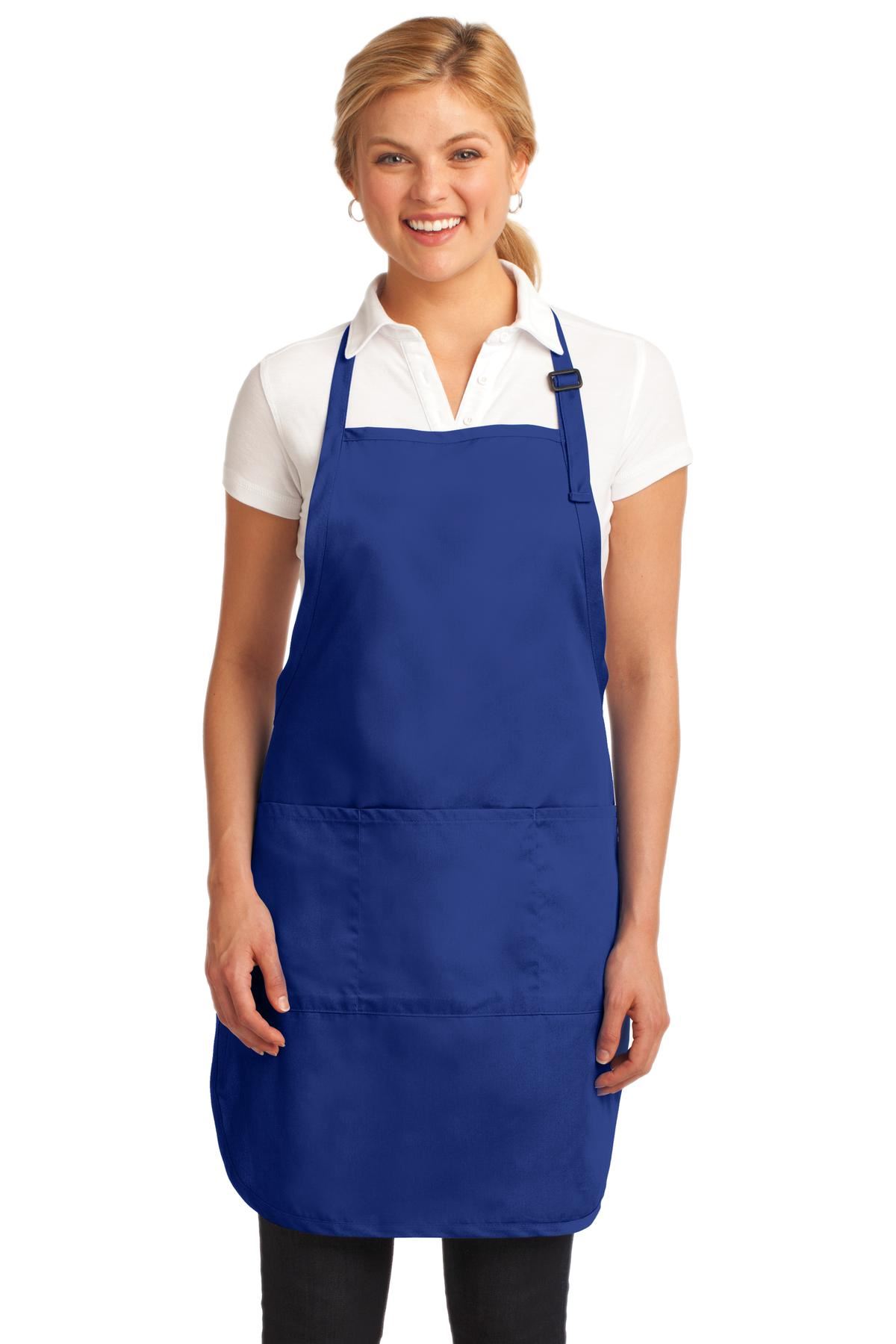 Port Authority Full Length Apron 3 Front Pockets Adjustable Neck Strap A703 - Picture 12 of 15