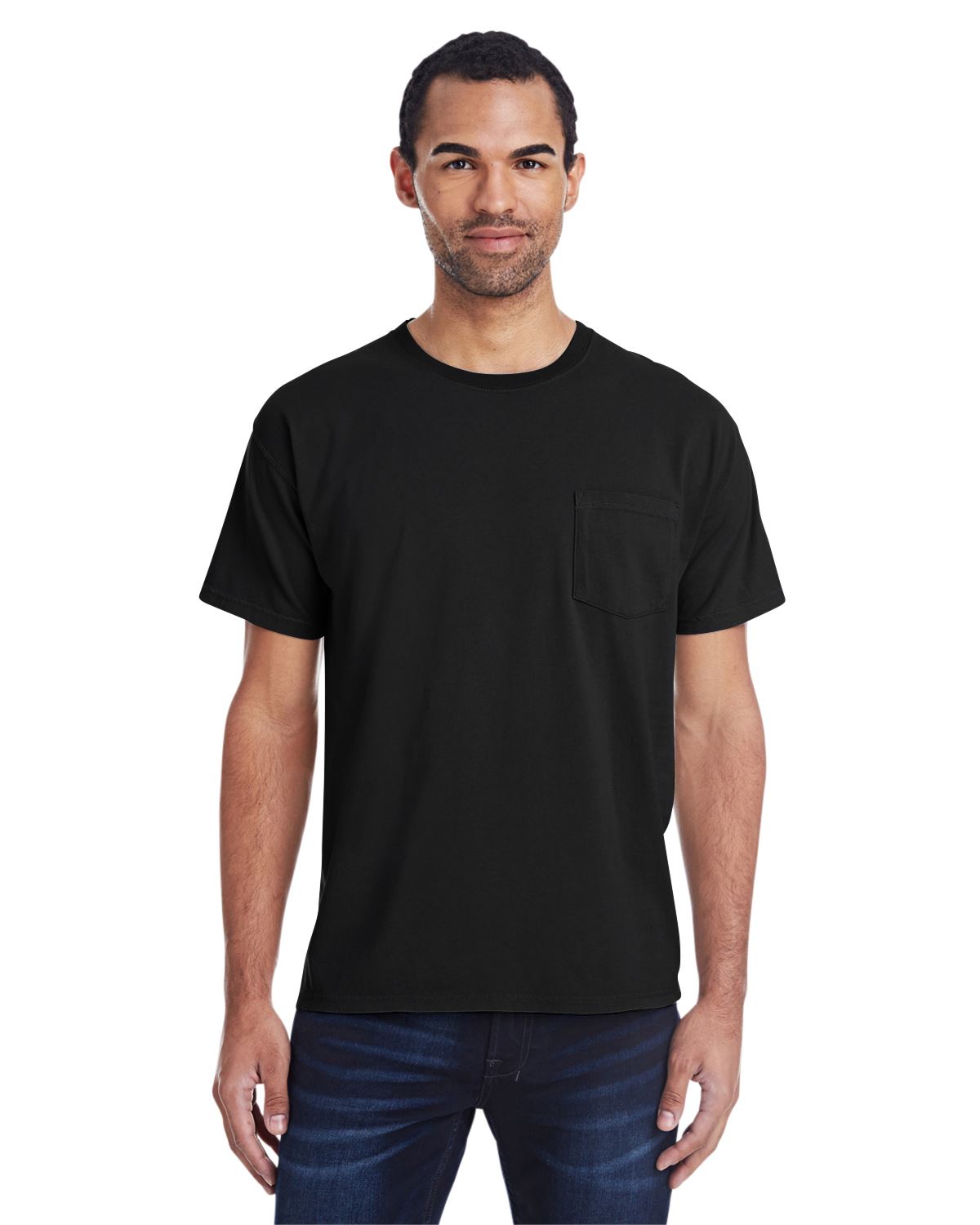 Hanes Mens ComfortWash 100% Cotton Garment-Dyed Pocket T-Shirt GDH150 - Picture 5 of 44