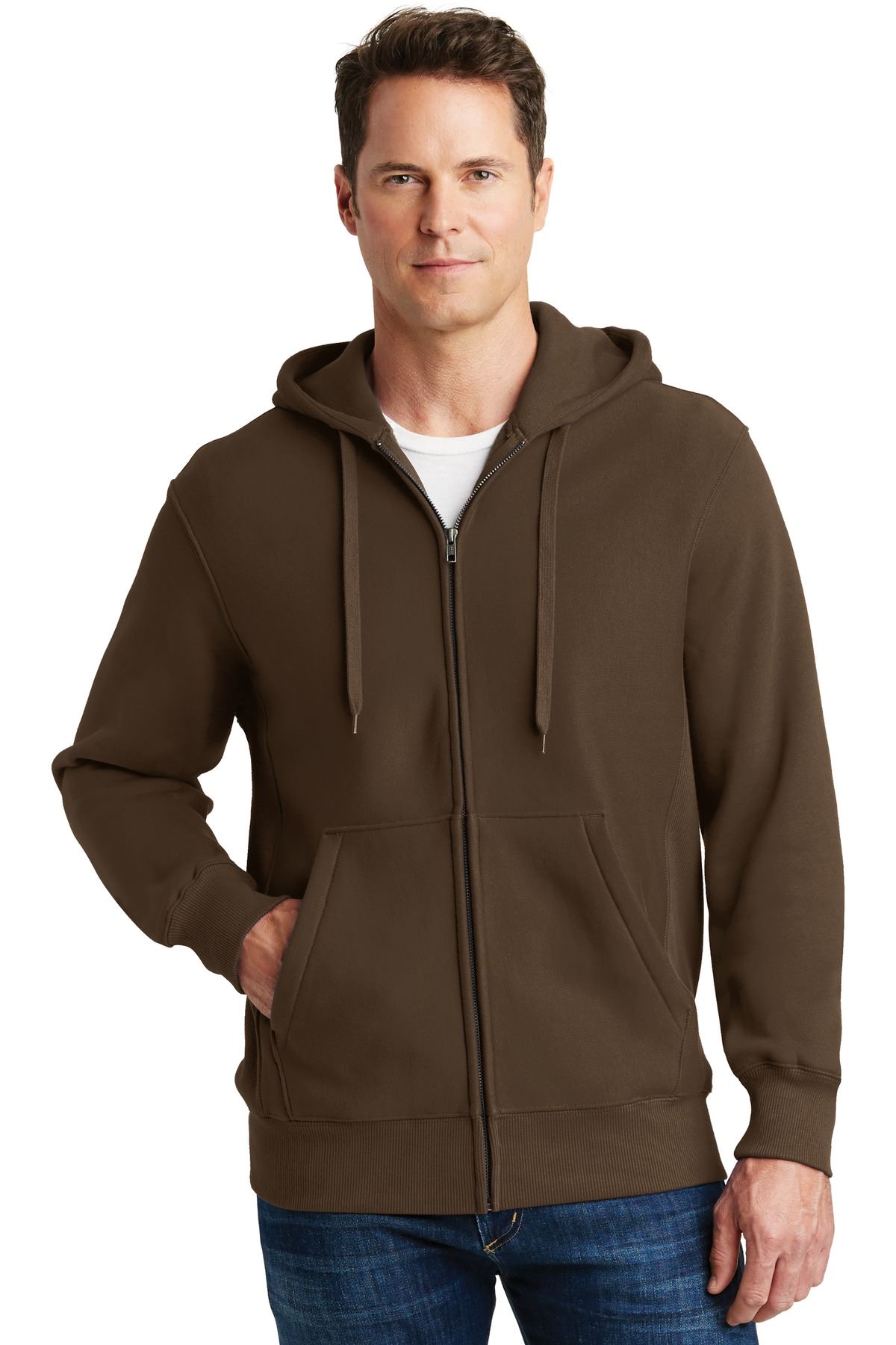 Sport-Tek Super Heavyweight Full-Zip Hooded Sweatshirt F282 - Picture 8 of 19