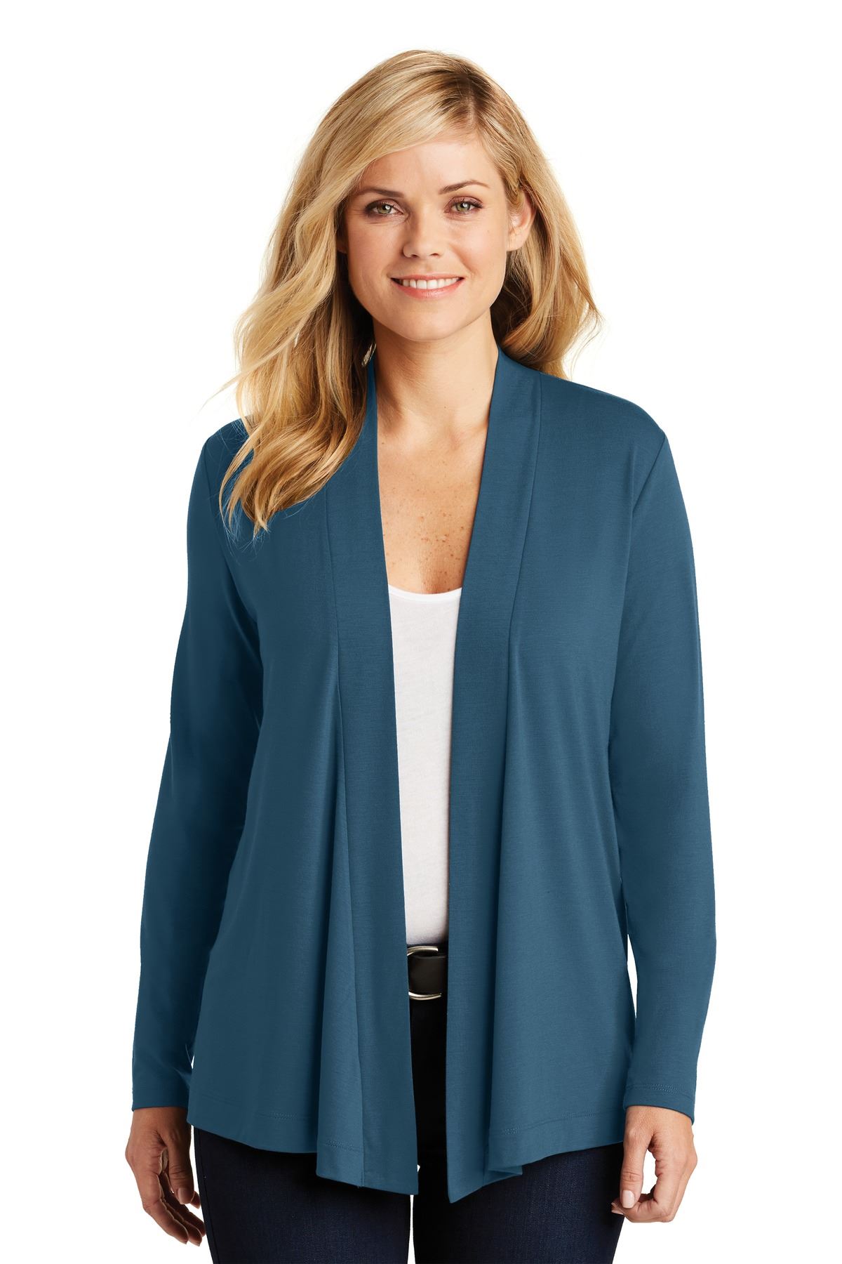 Port Authority Womens Concept Open Shawl Collar Cardigan L5430 - Picture 6 of 11