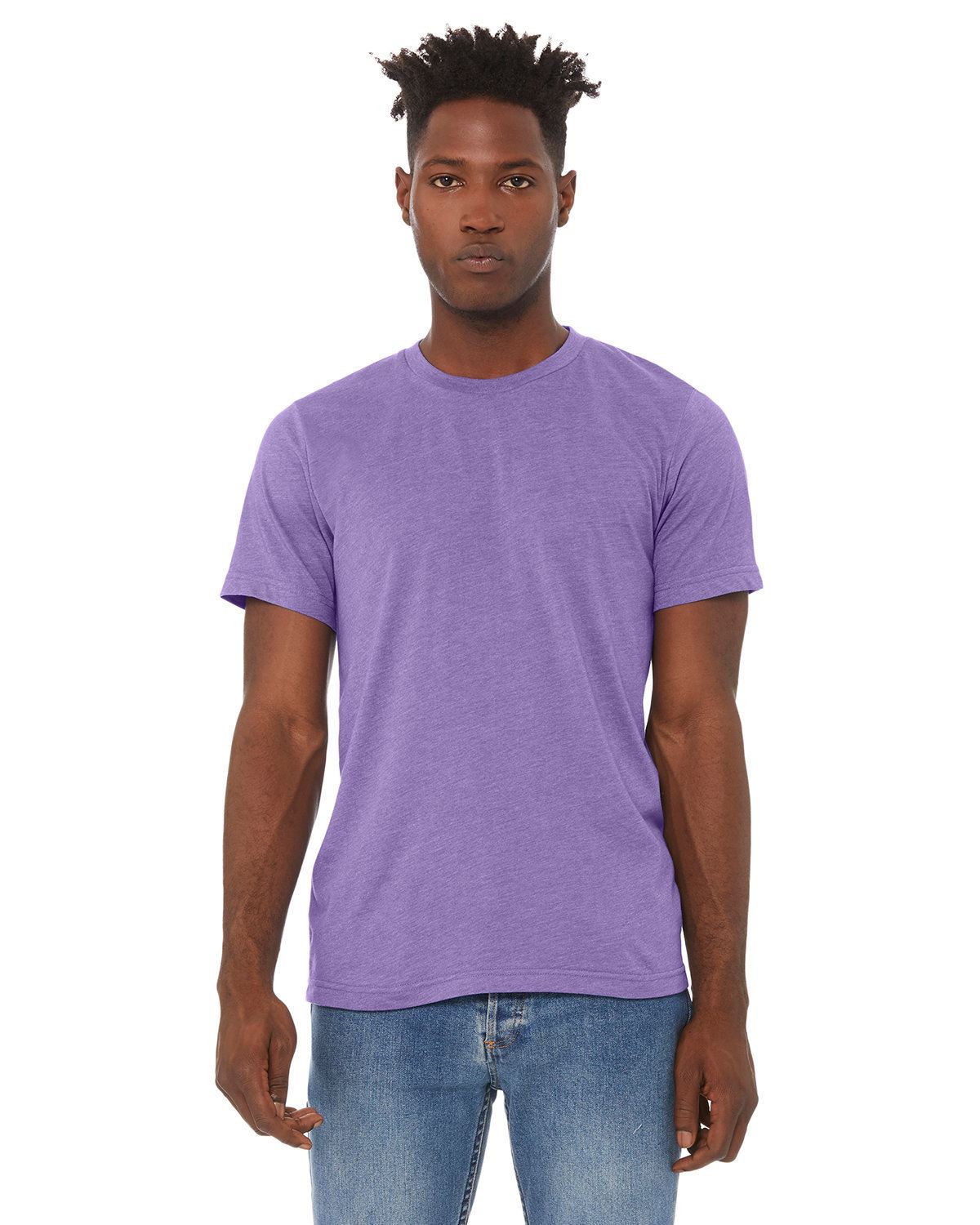 BELLA+CANVAS Unisex Short Sleeve Heather CVC Crew Neck Stylish T-Shirt 3001CVC - Picture 21 of 51