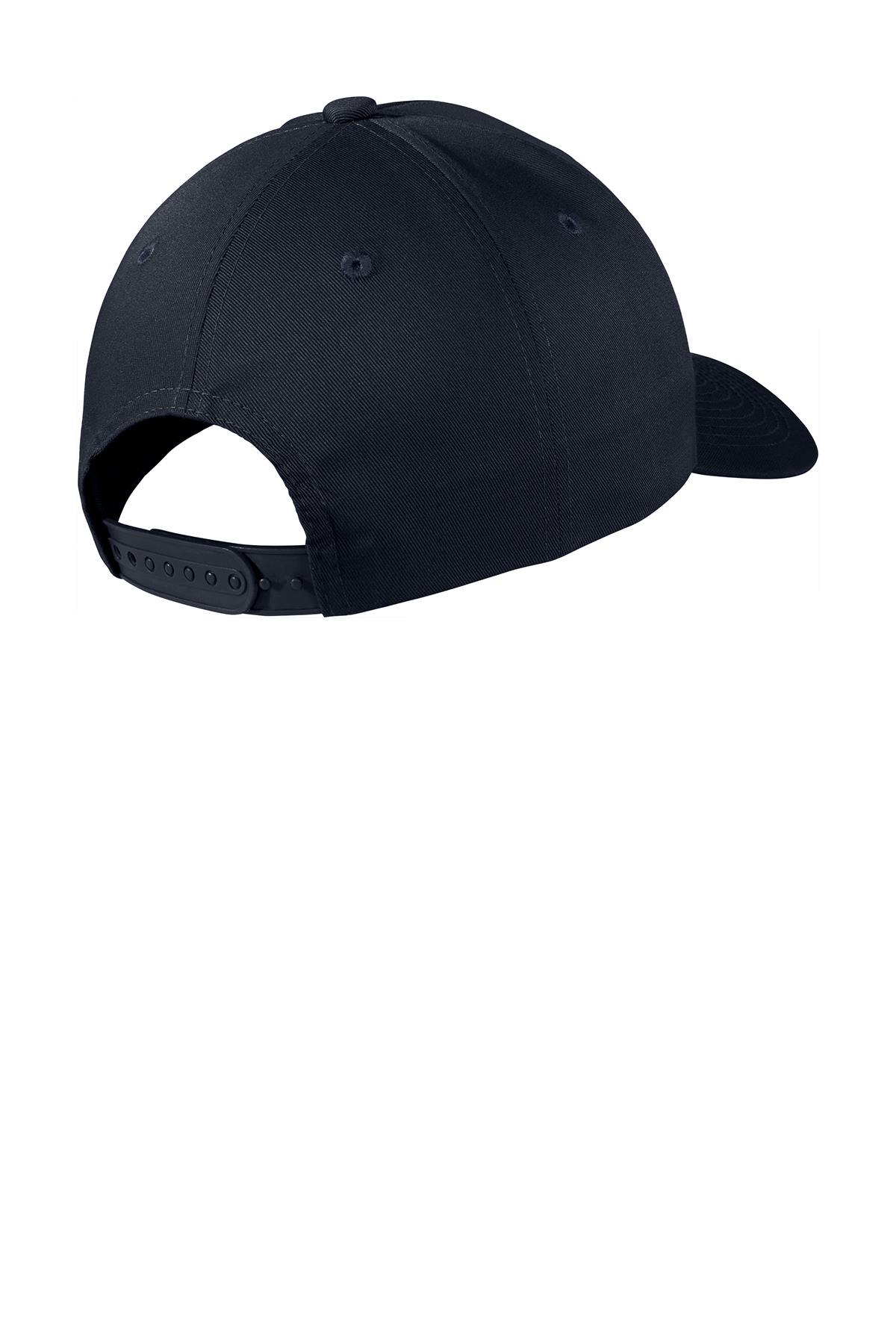 Port Authority Men's Cotton/Polyester Snapback Fine Twill Cap Hat C801 - Picture 11 of 15