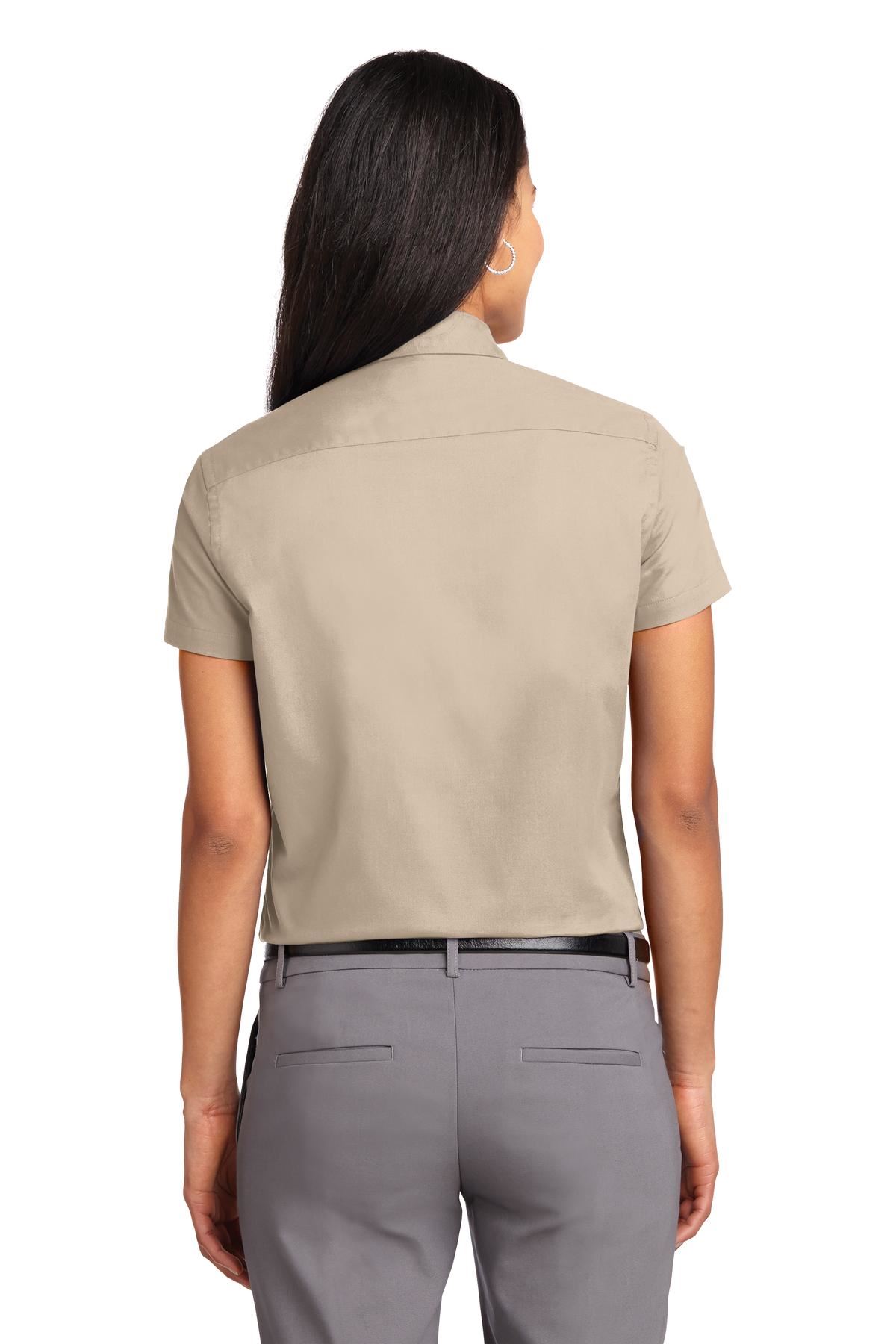 Port Authority Womens Short Sleeve Wrinkle Resistant Easy Care Collar Shirt L508 - Picture 28 of 38