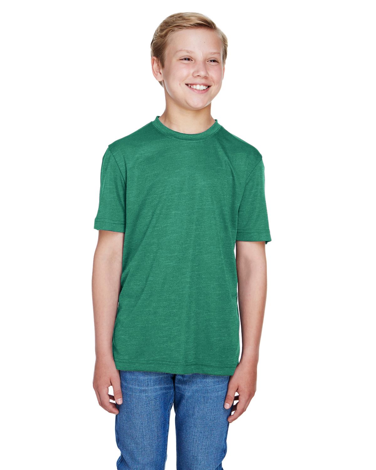 Team 365 T-Shirts Youth Sonic Heather Performance T-Shirt TT11HY - Picture 15 of 26