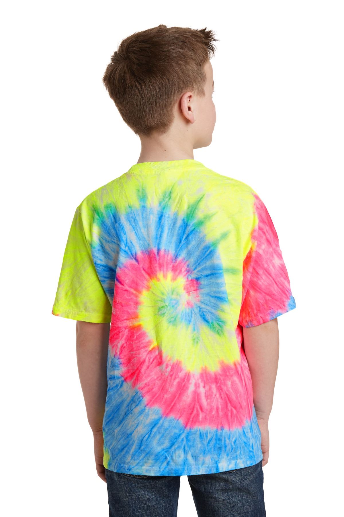 Port & Company Youth Short Sleeve 100% Cotton Tie-Dye T-Shirt PC147Y - Picture 21 of 43
