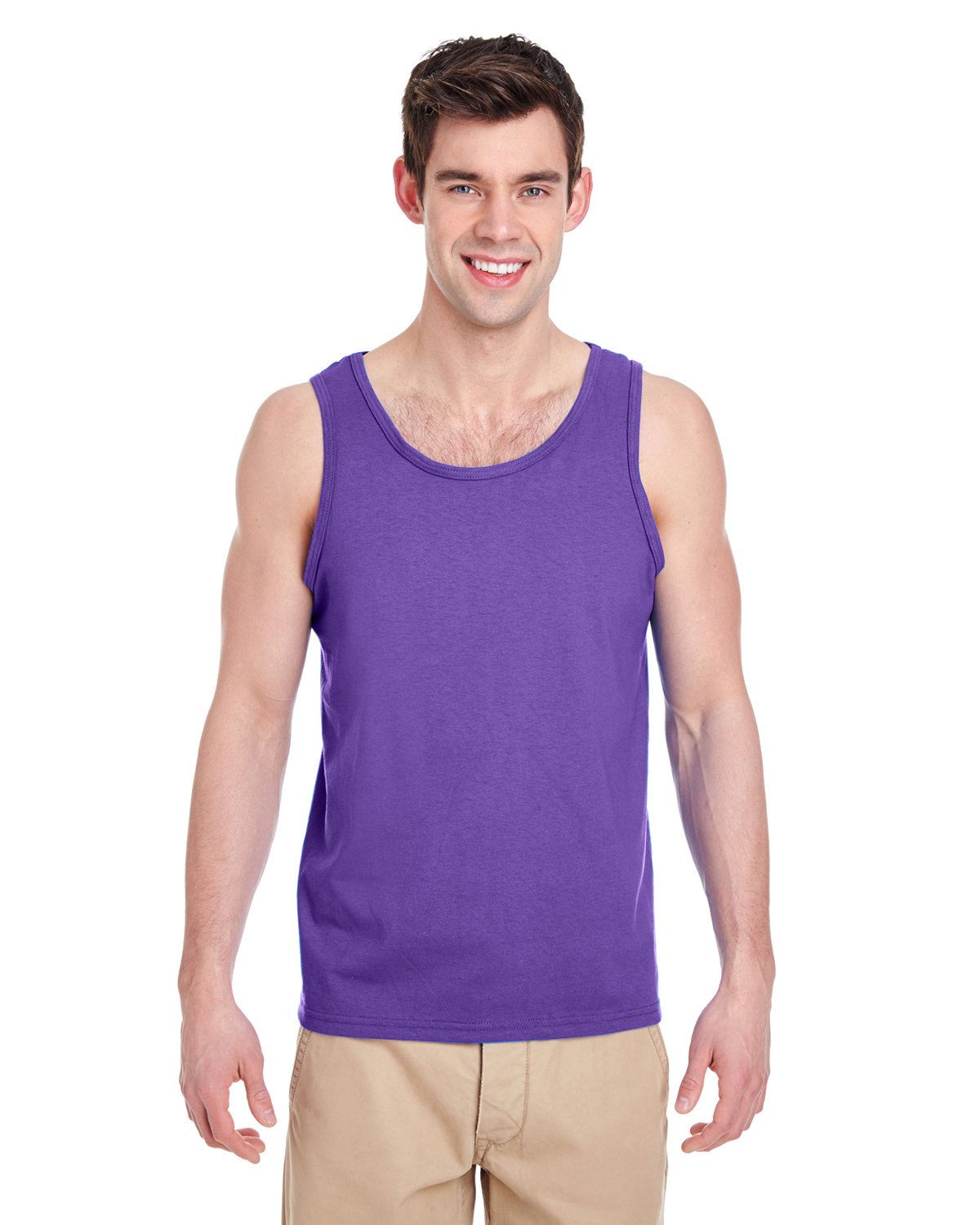 Gildan Adult Heavy Cotton 5.3 oz. Preshrunk Jersey Knit Tank Top G520 XS-3XL - Picture 24 of 47