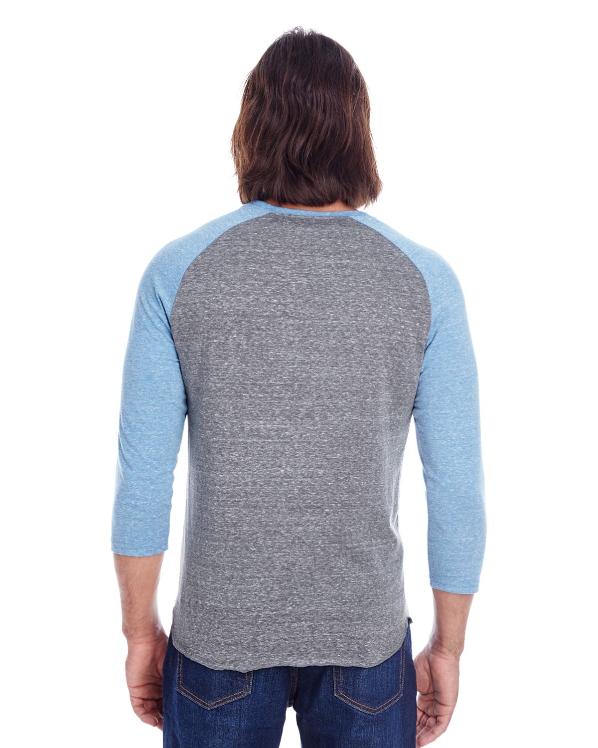 Threadfast Apparel T-Shirts Unisex Triblend 3/4-Sleeve Raglan 302G - Picture 22 of 26