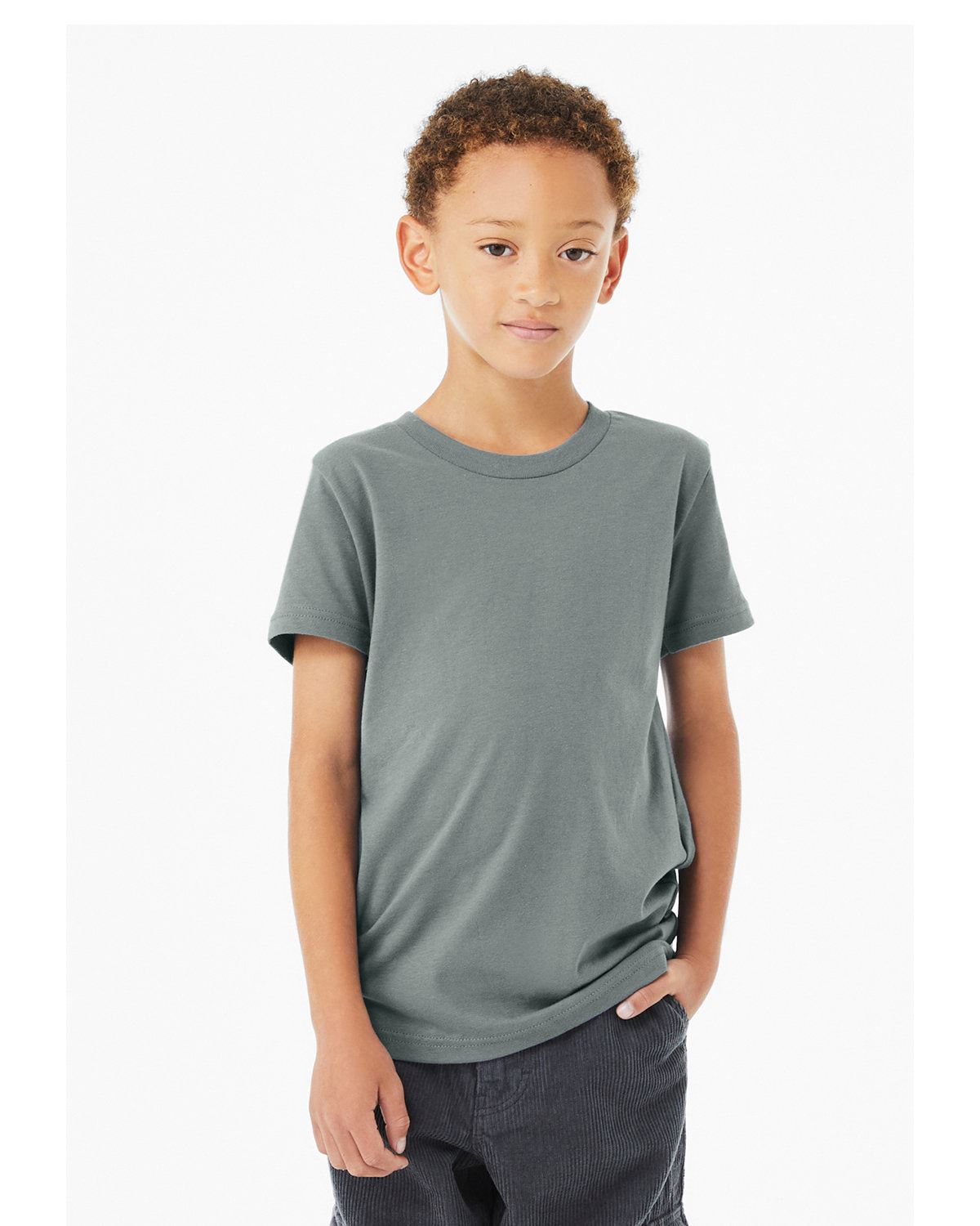 Bella + Canvas Youth Jersey Short-Sleeves Cotton T-Shirt 3001Y - Picture 7 of 41