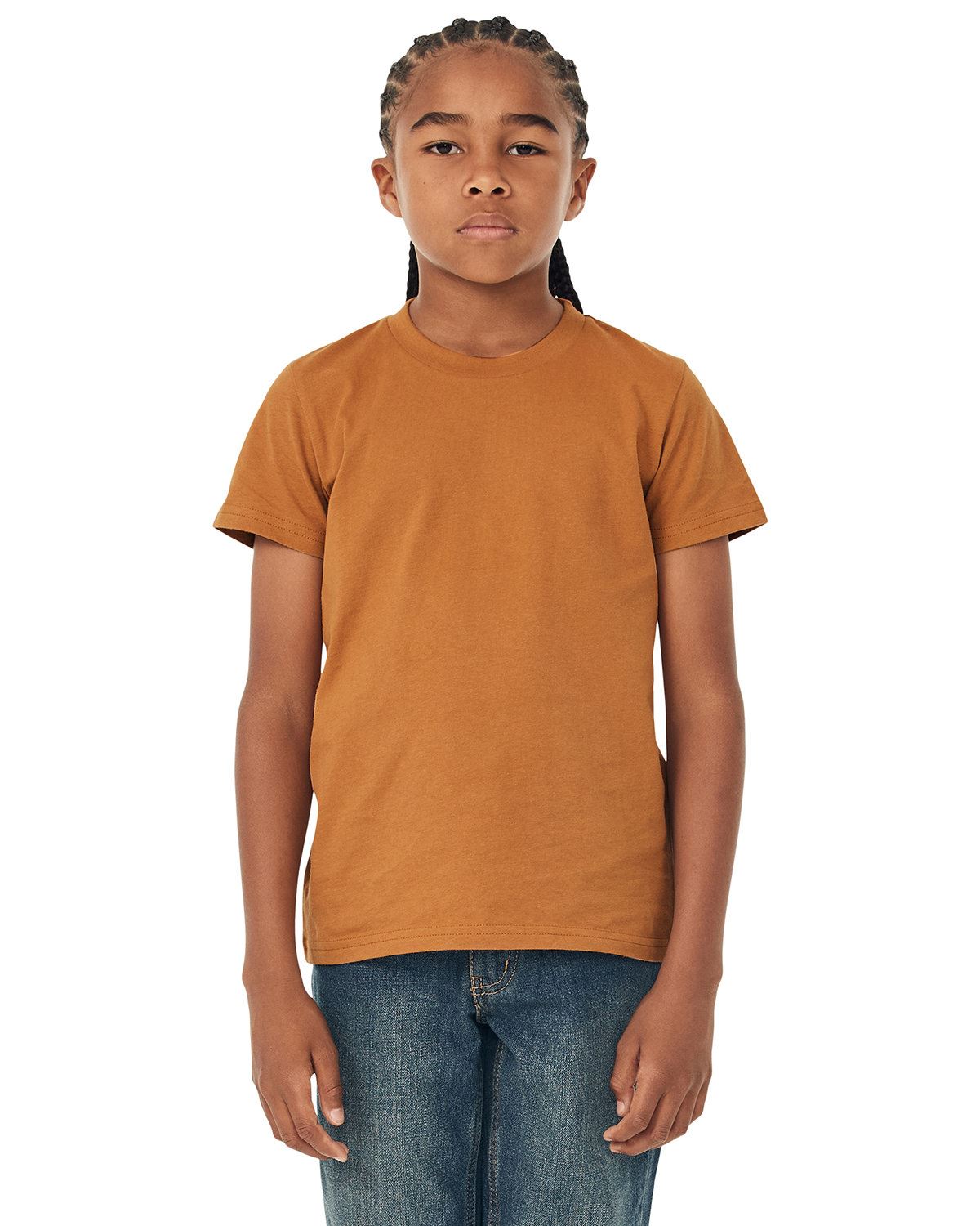 Bella + Canvas Youth Jersey Short-Sleeves Cotton T-Shirt 3001Y - Picture 37 of 41