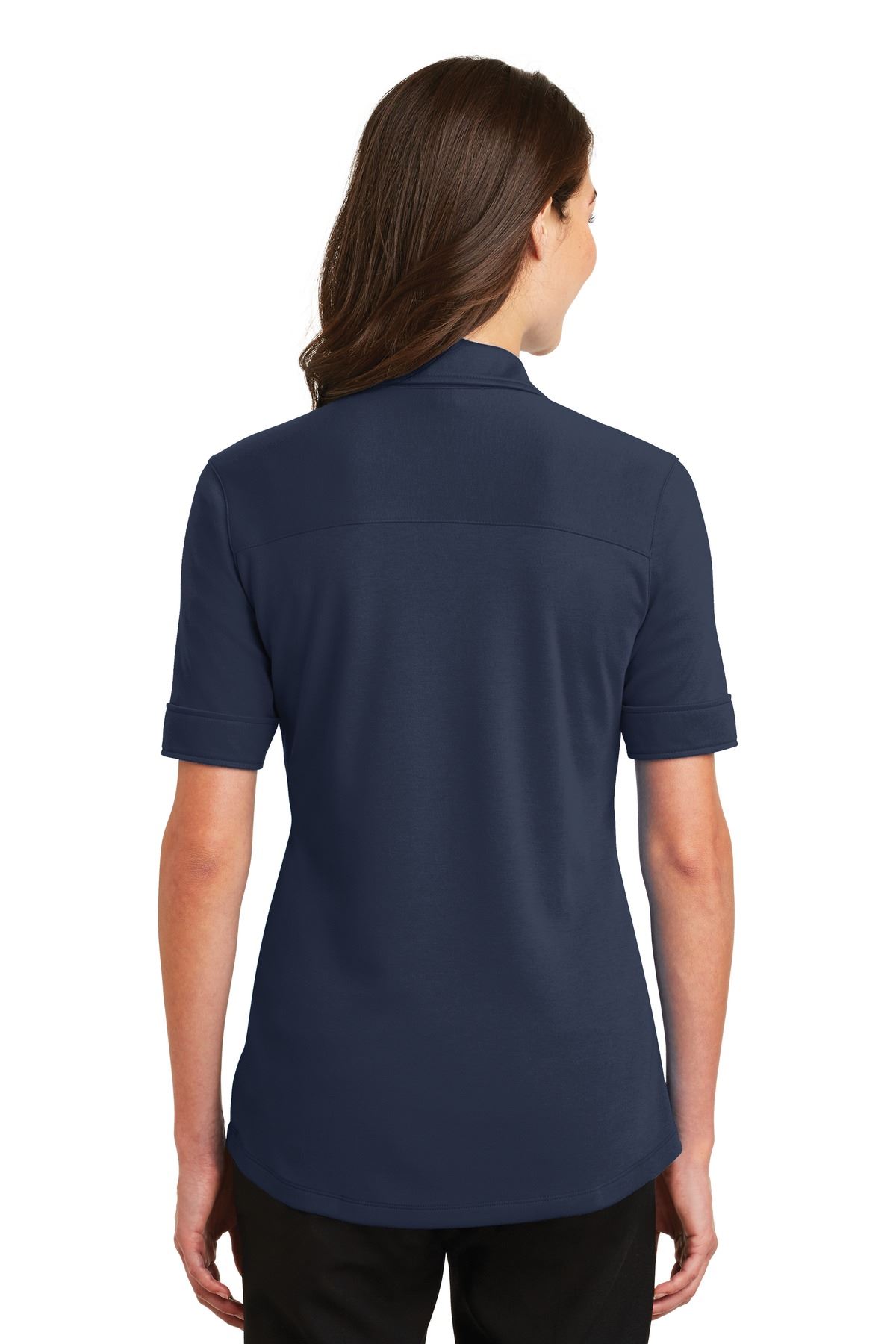 Port Authority Womens Silk Touch Interlock Performance Polo Shirt L5200 - Picture 9 of 21