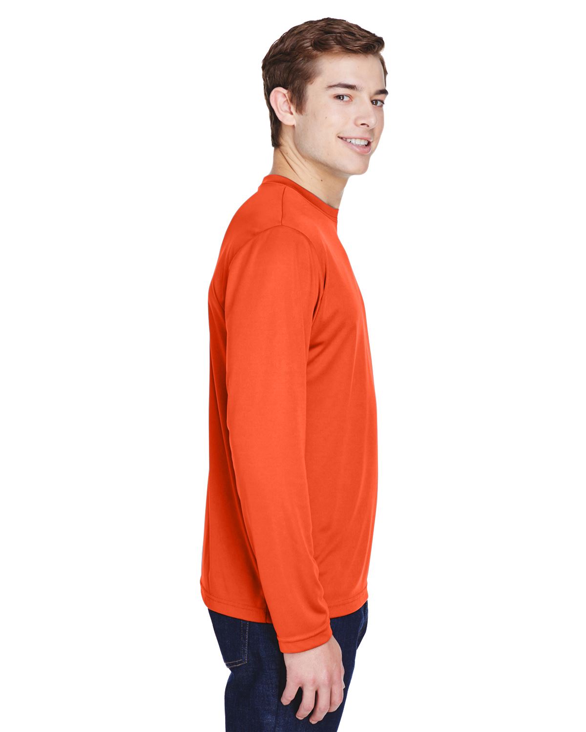 Team 365 Mens Long Sleeve T-Shirt Dri-Fit Performance Workout UV Protect TT11L - Picture 29 of 41