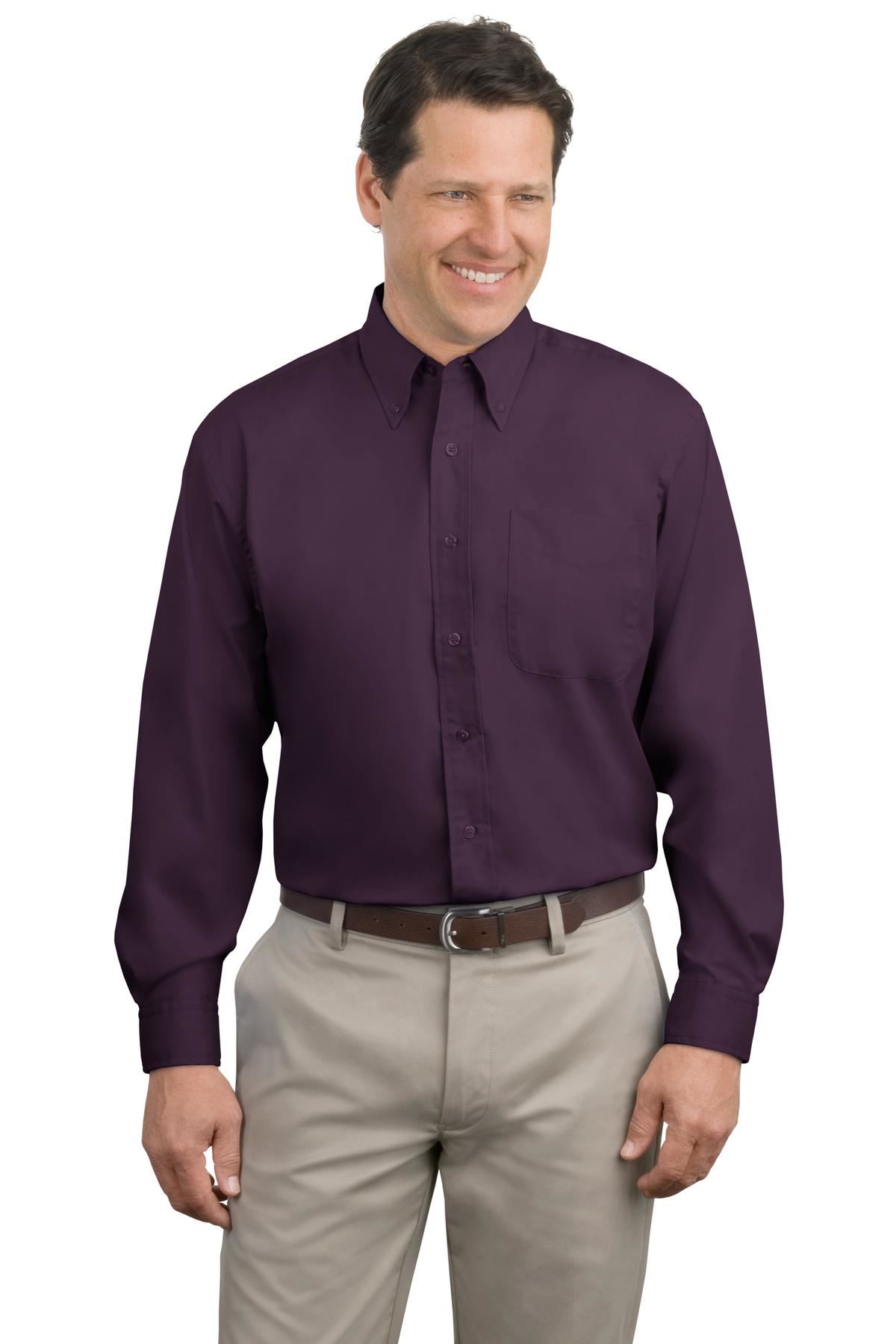 Port Authority Long Sleeve Button Down collar Easy Care Shirt S608 - Picture 20 of 51