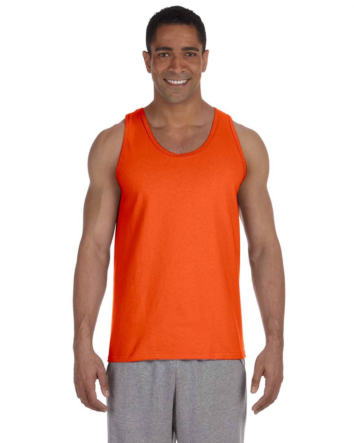 Gildan Mens Tank Top 100% Ultra Cotton Preshrunk 6 oz T-Shirt S-2XL G220 - Picture 30 of 30